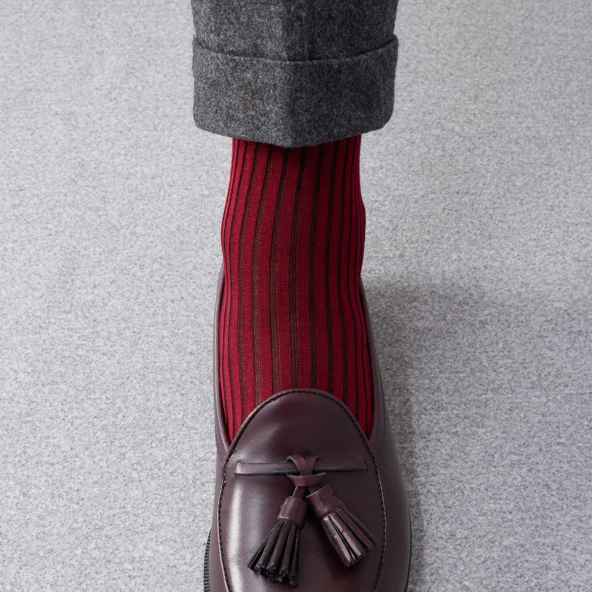 Chaussettes | Bordeaux & Marron - Fil d'Écosse