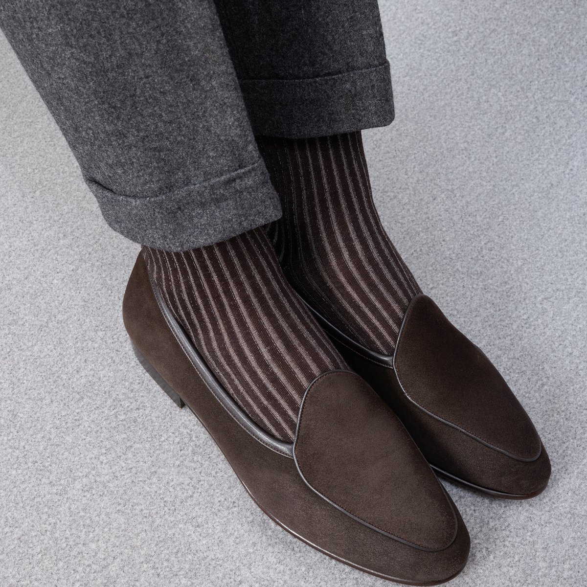 Calcetines | Marrón y Beige - Hilo de Escocia