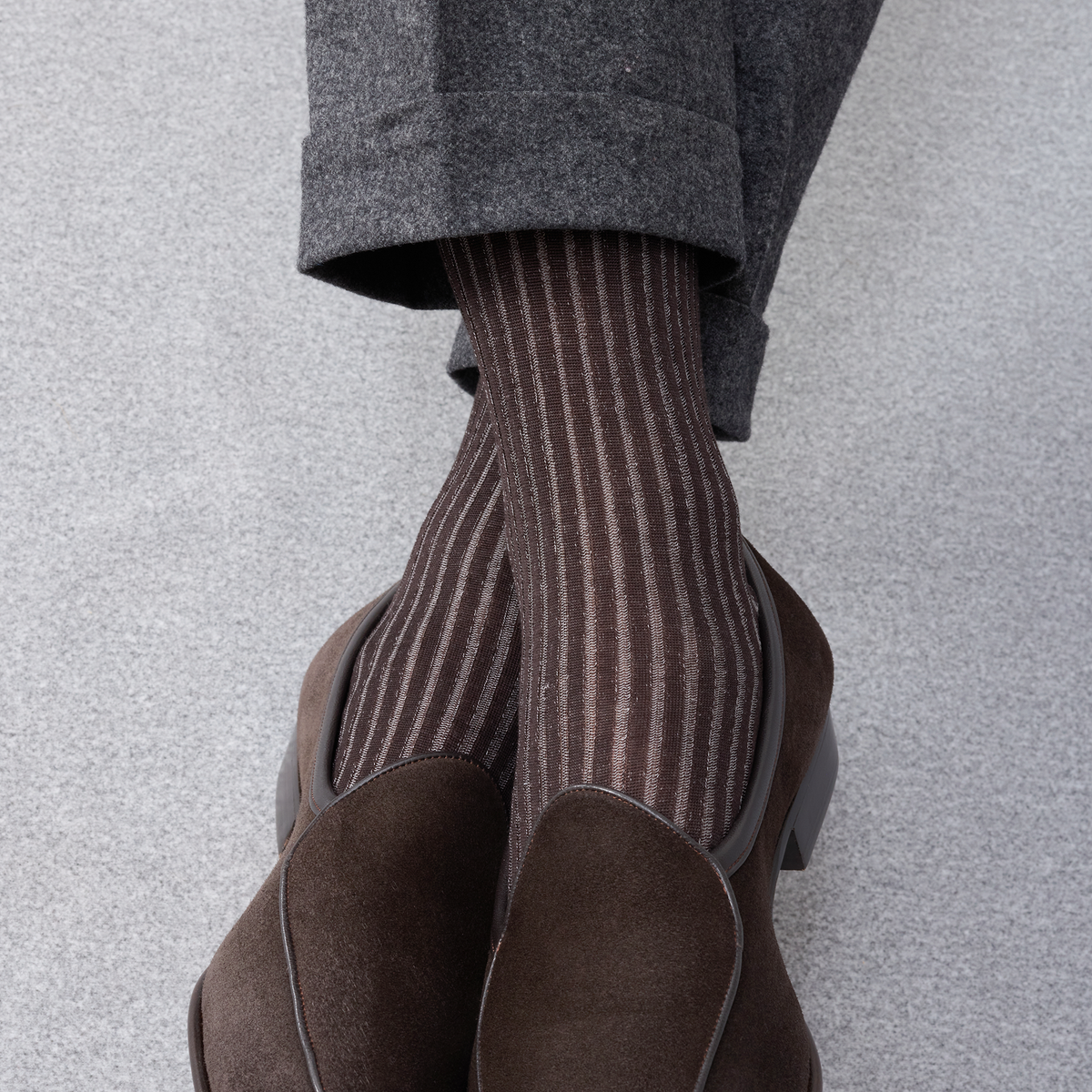 Calcetines | Marrón y Beige - Hilo de Escocia