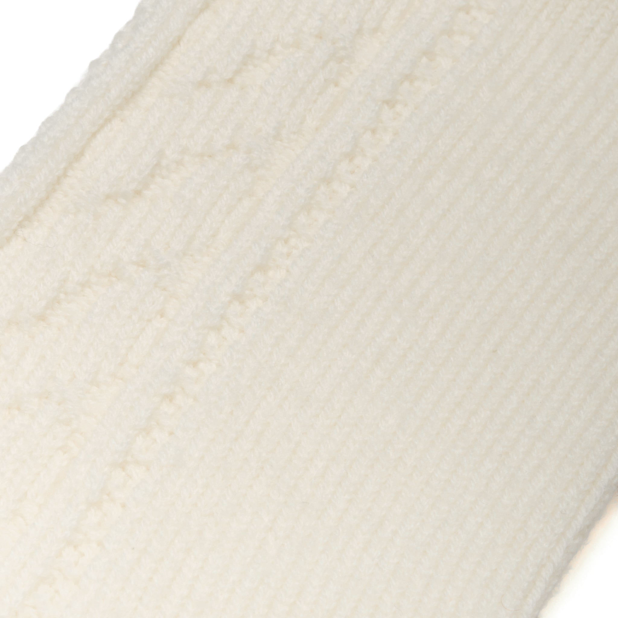 Cremeweiß - Zopfmuster - Super-Solid Wolle