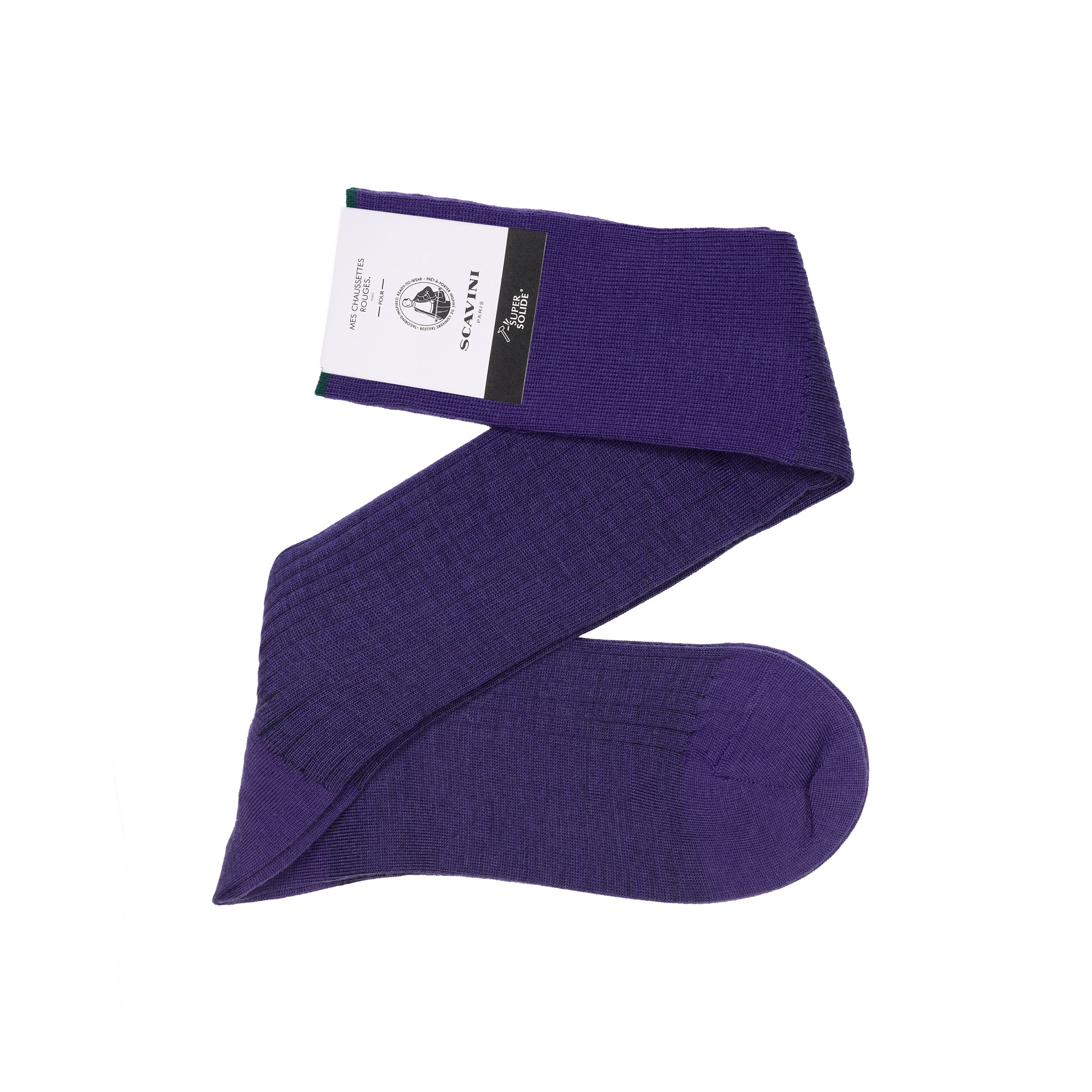 Violet & Bleu marine - Super-solide Laine - Mazarin X Scavini