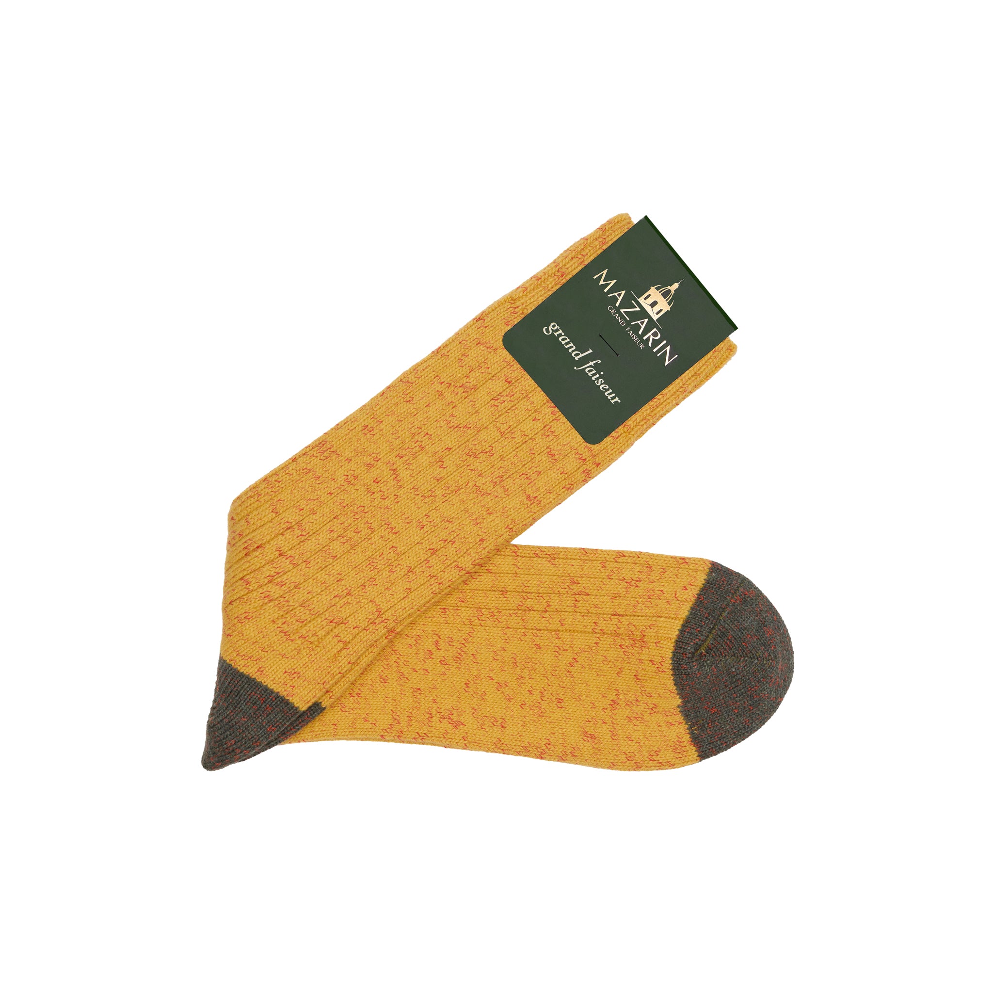 Jaune & Vert kaki - Color Block - Coton