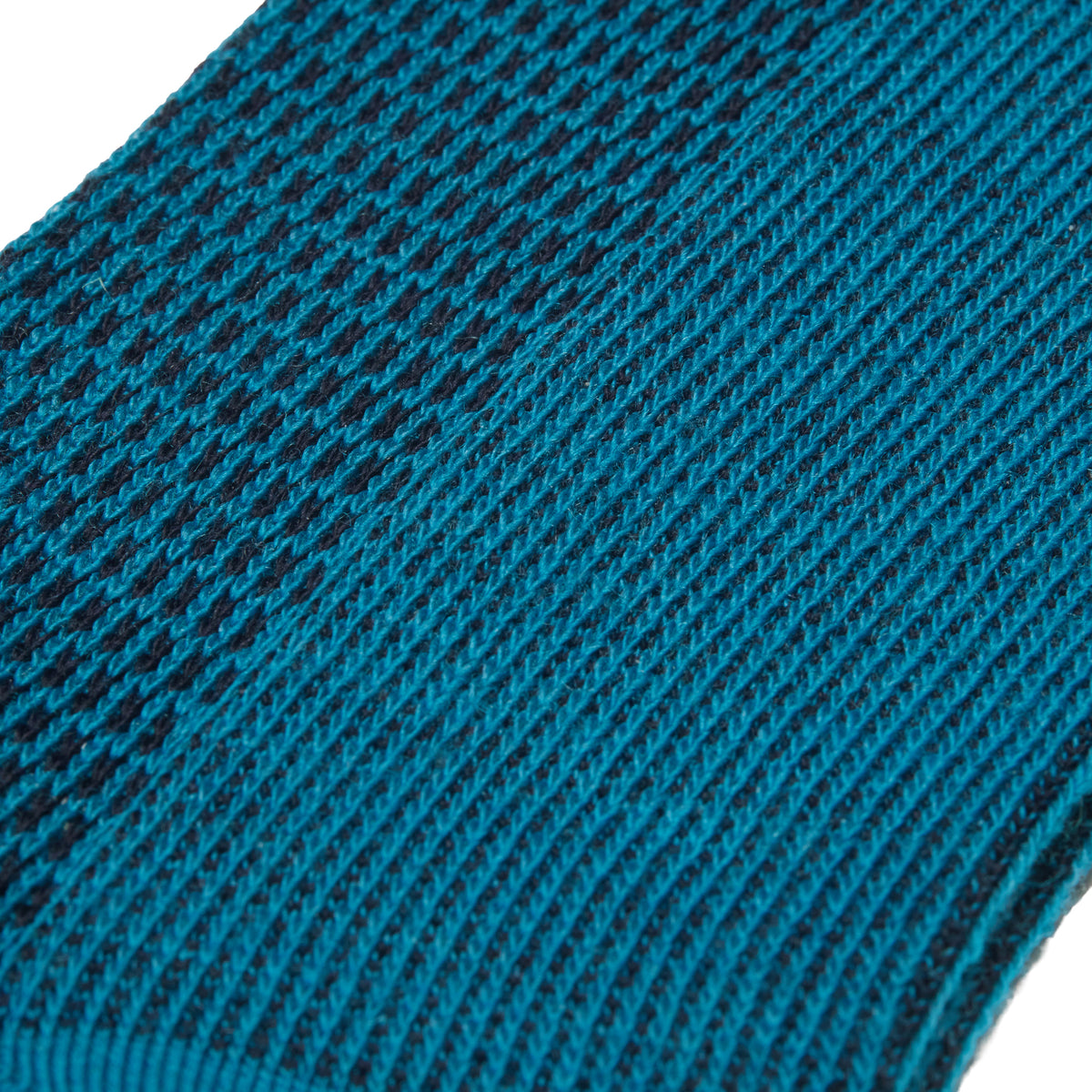 Socken | Türkis & Marineblau - Kaviar-Muster - Super-solide Merinowolle
