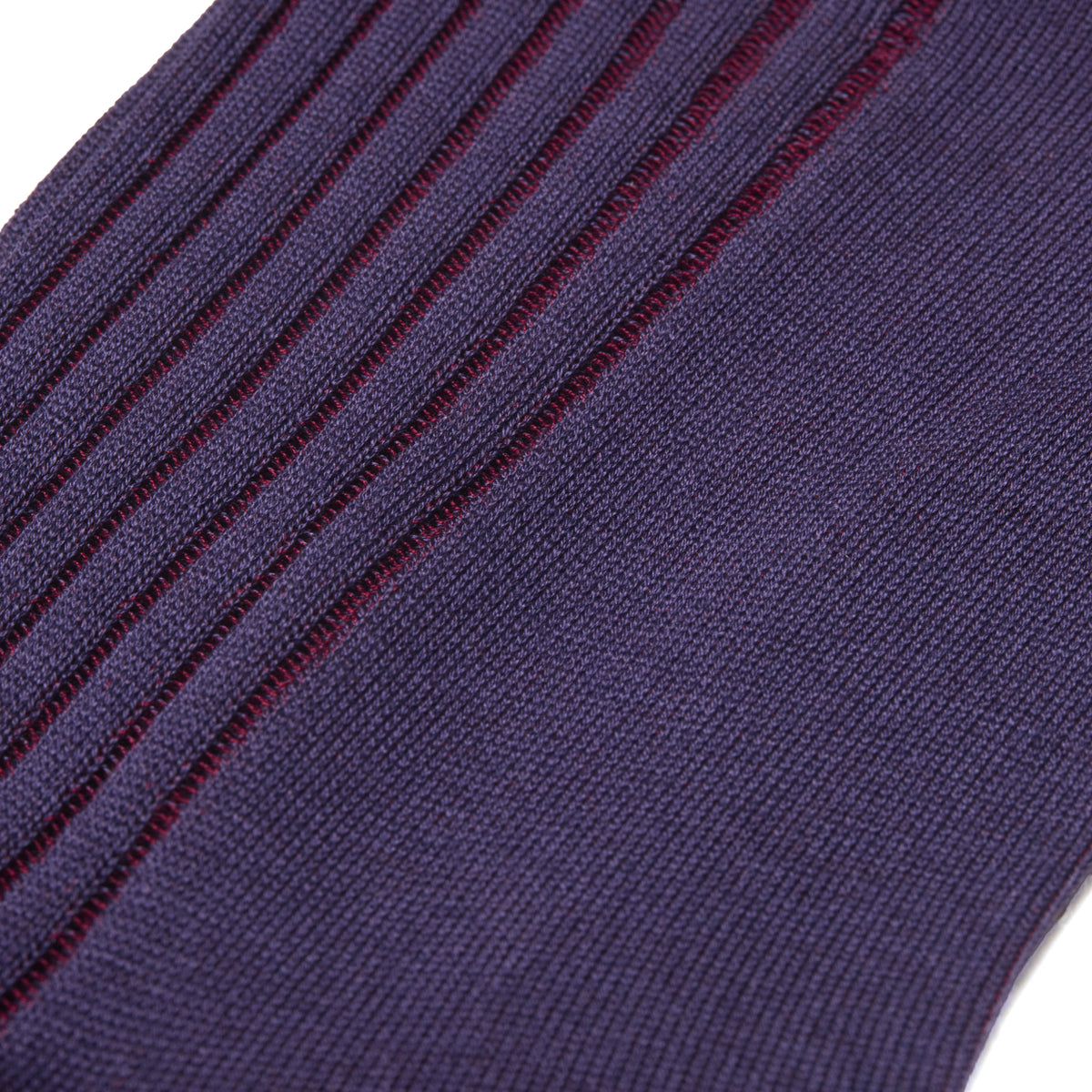 Chaussettes | Aubergine & Rouge - Fil d'Écosse