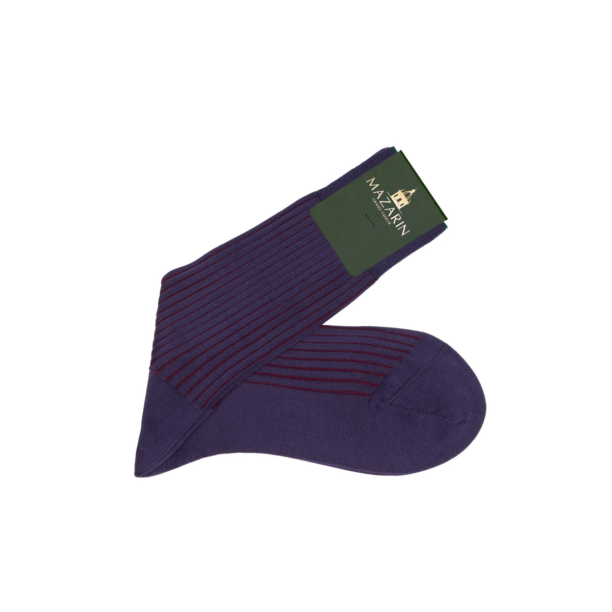 Chaussettes | Aubergine & Rouge - Fil d'Écosse