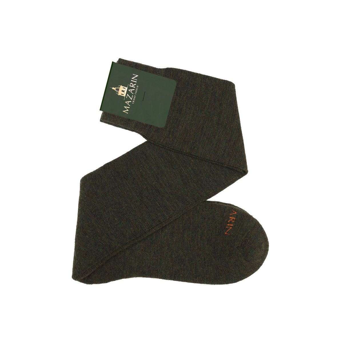Mi-bas | Vert kaki - Laine