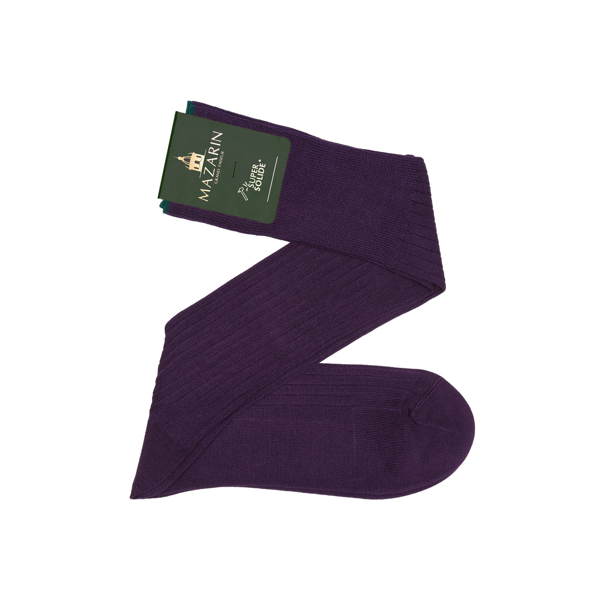 Mi-bas | Aubergine - Super-solide fil d'Écosse