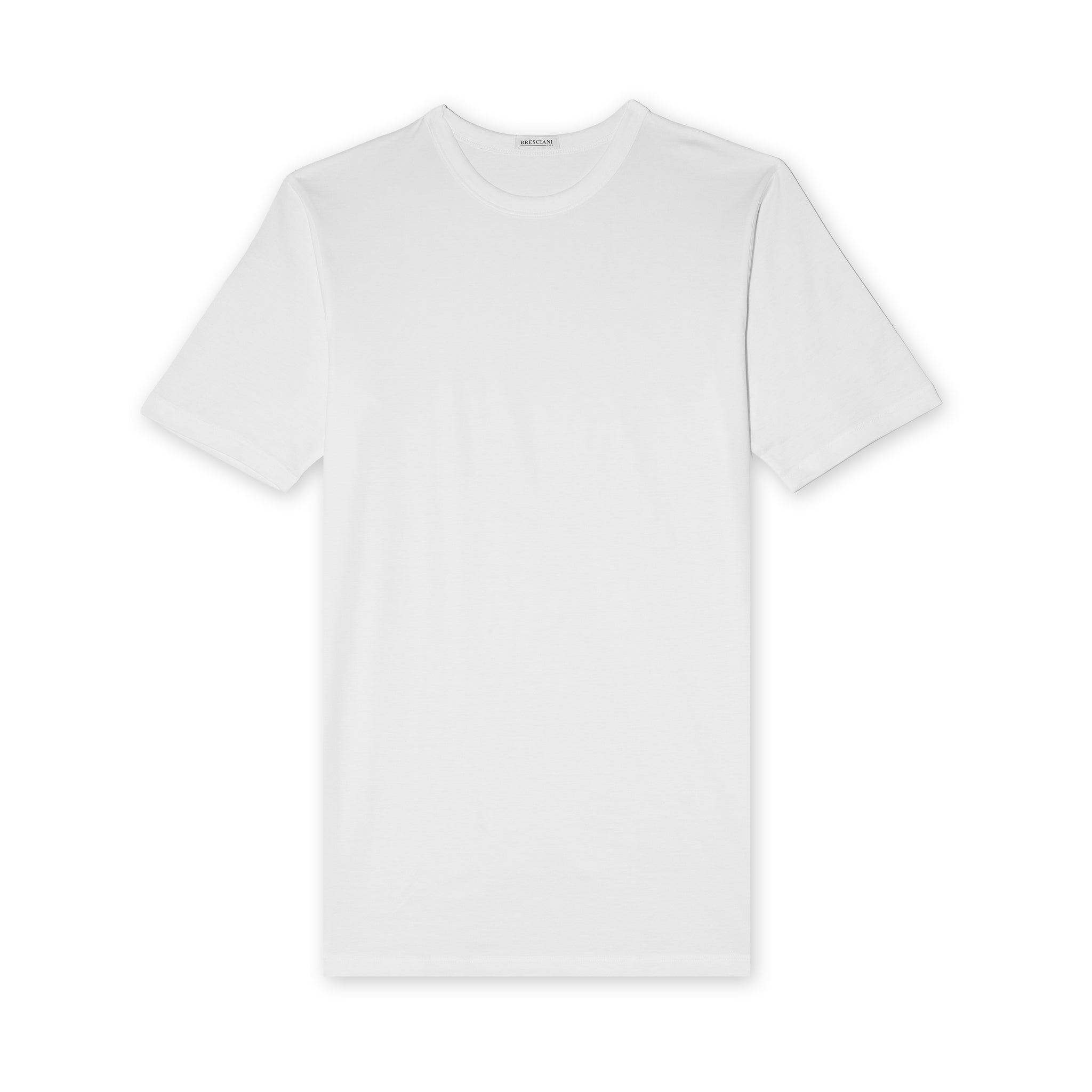T-shirt col rond - Weiß - Sea-Island-Baumwolle
