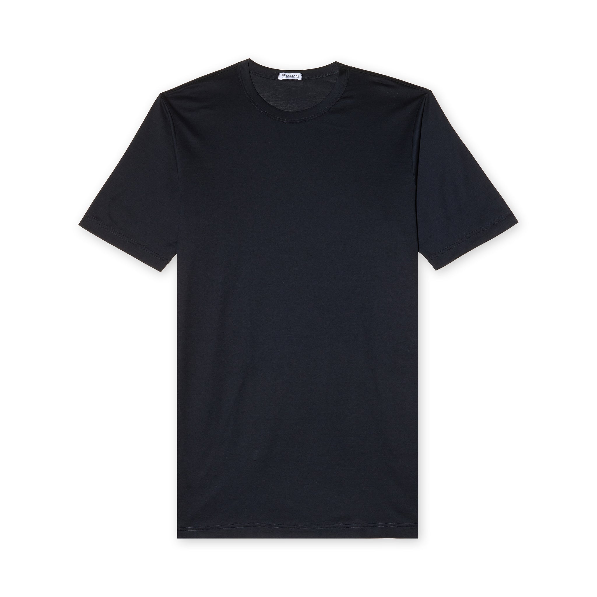 T-shirt col rond - Blau - Sea-Island-Baumwolle