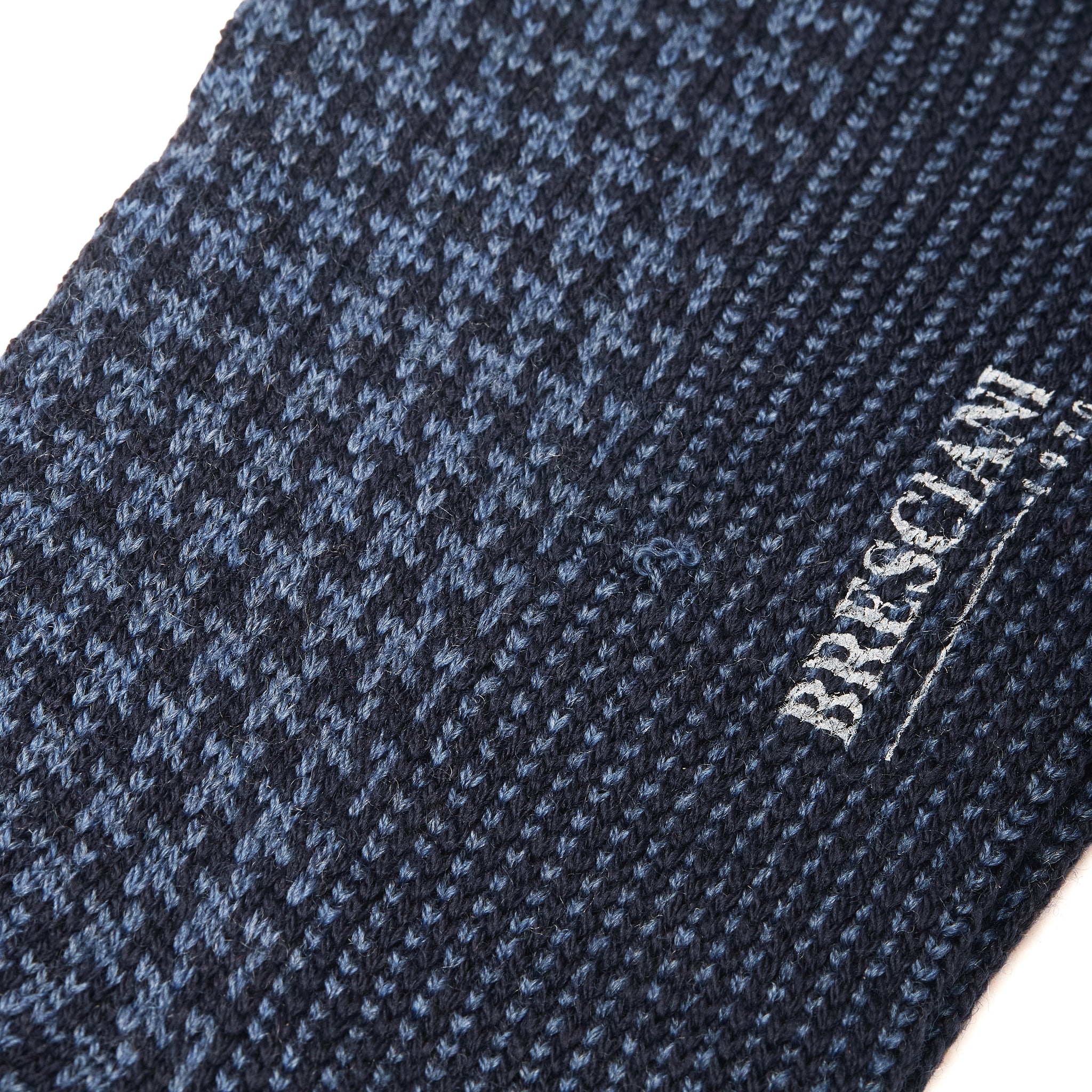 Marine & Bleu cobalt - Pied-de-poule - Laine