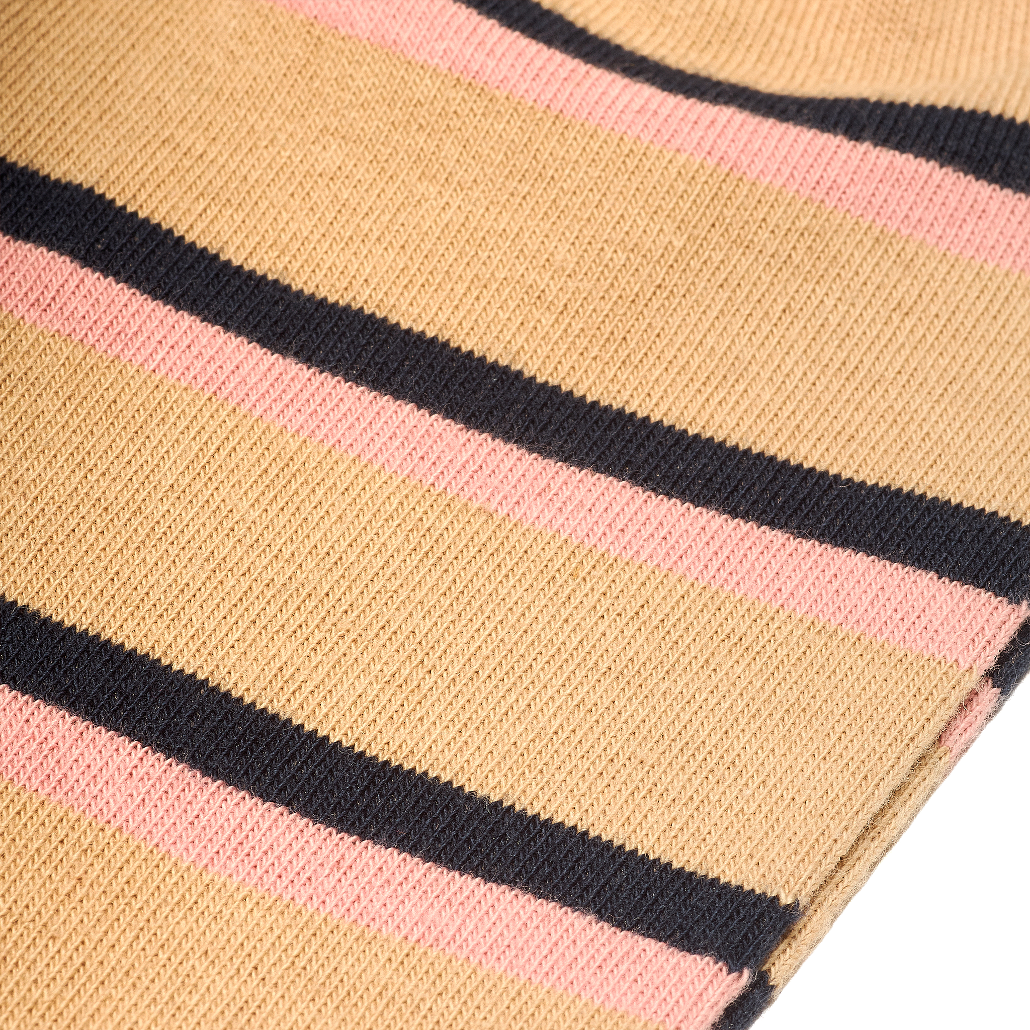 Beige & rose & marine - Coton