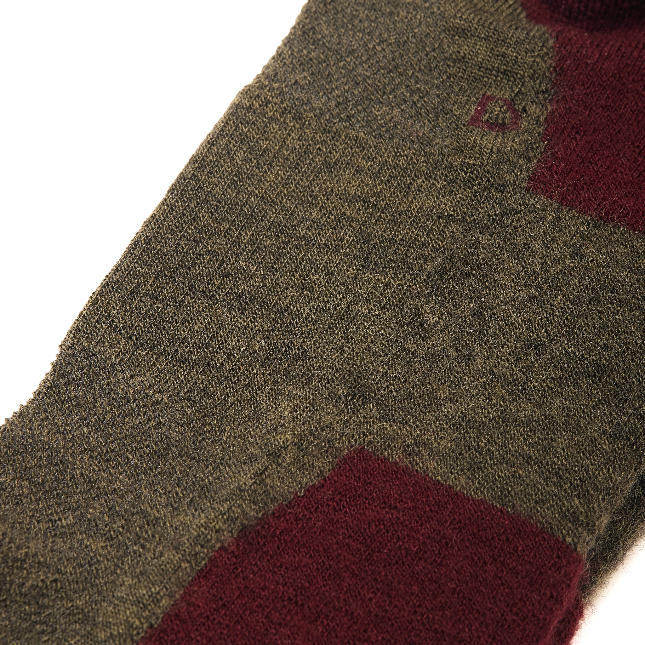 Khaki & Bordeaux - Wolle