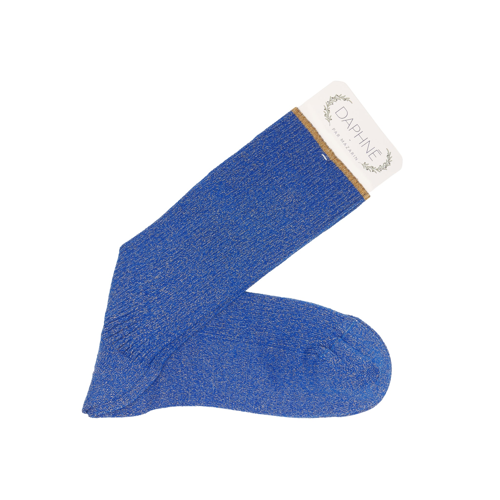 Bleu roi - Argenté - Coton