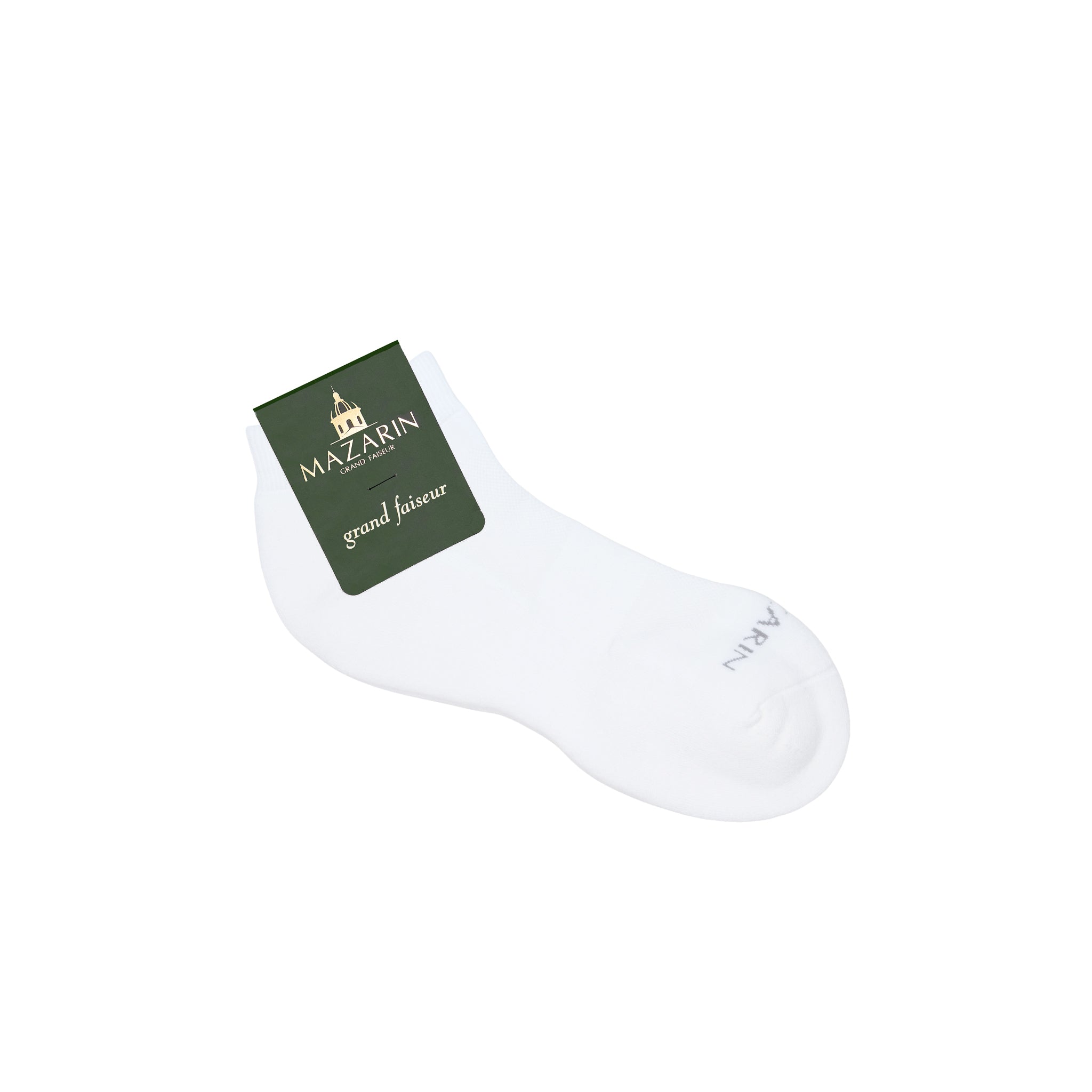 Weiß – Sport-Knöchelsocken – Baumwolle