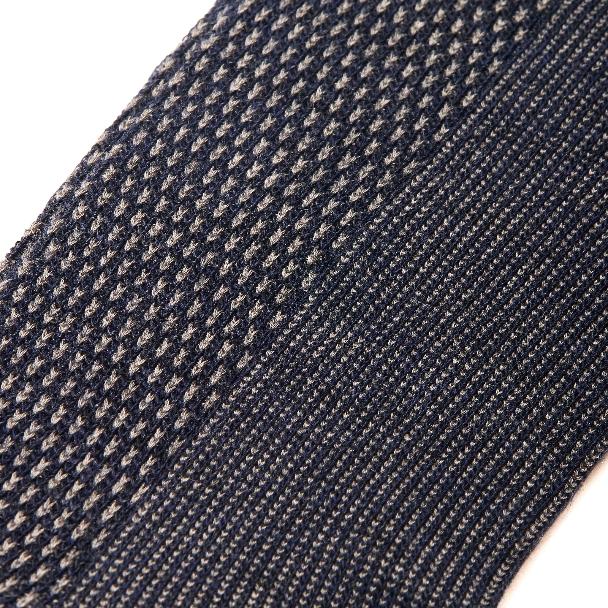 Nuit & Gris clair - Caviar - Super-solide Laine & Coton