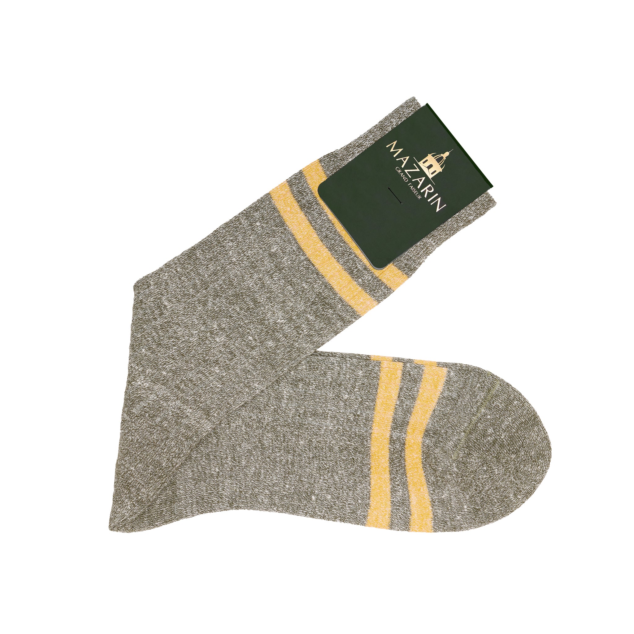 Khaki & Gelb - Leinen & Baumwolle