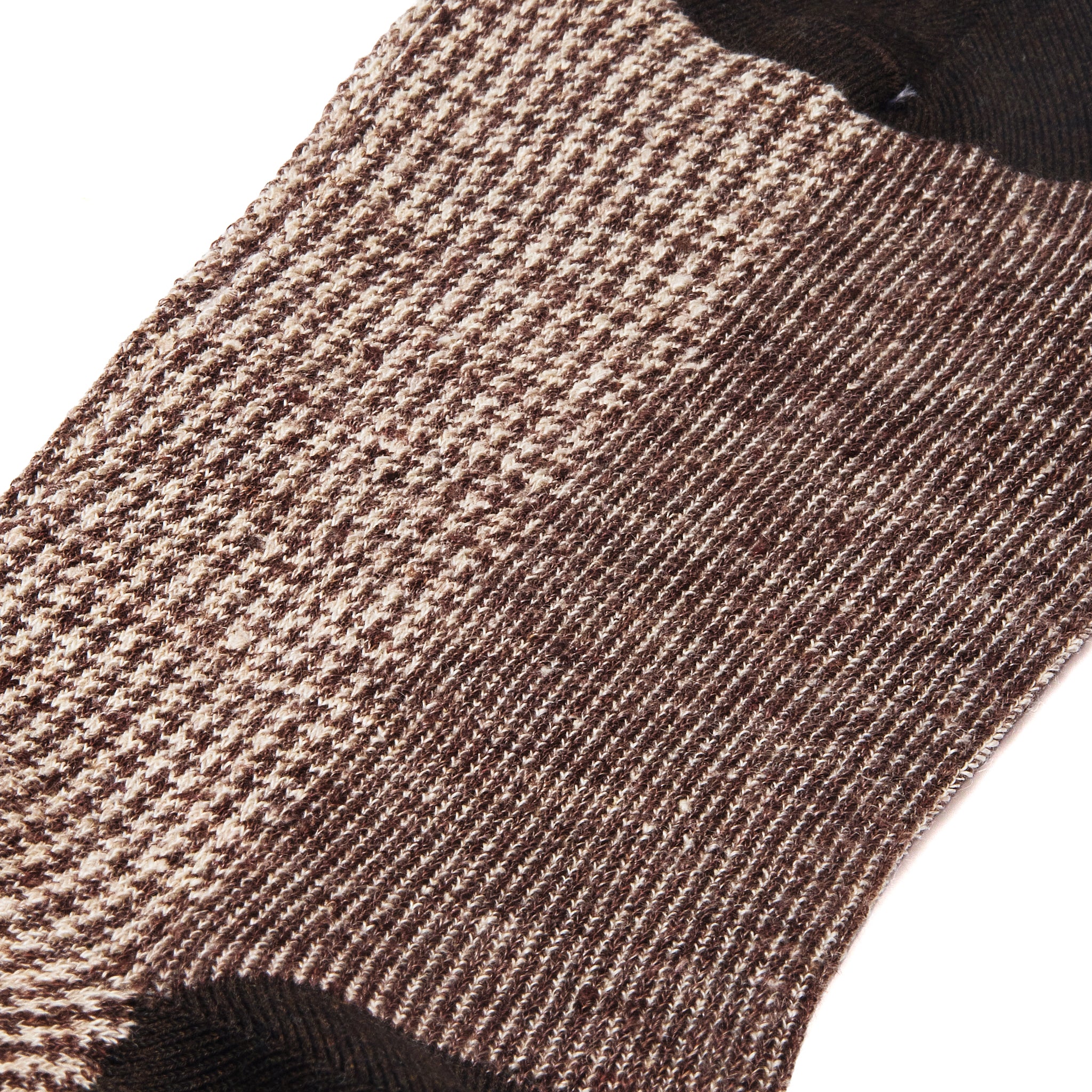 Braun & Beige - Hahnentritt - Leinen - Mazarin X Scavini
