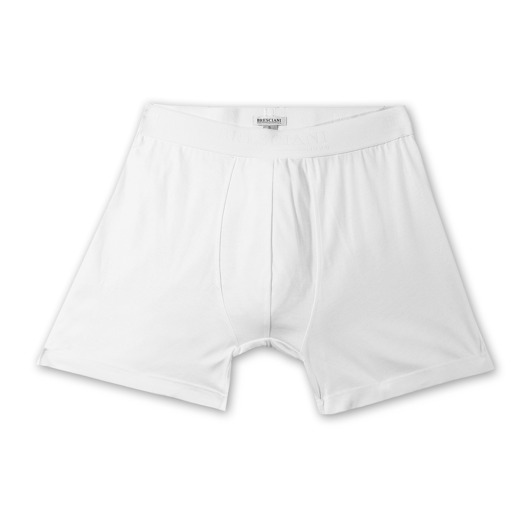 White boxer briefs - 100% cotton Sea Island - Bresciani - Mes