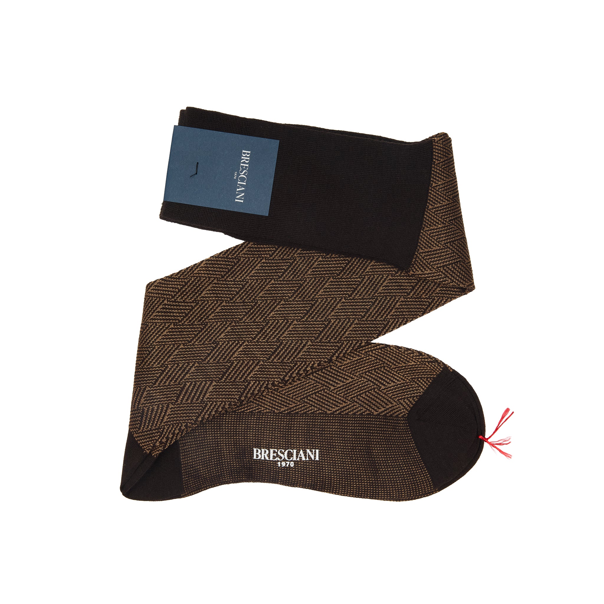 Marron & Beige foncé - Laine nattée