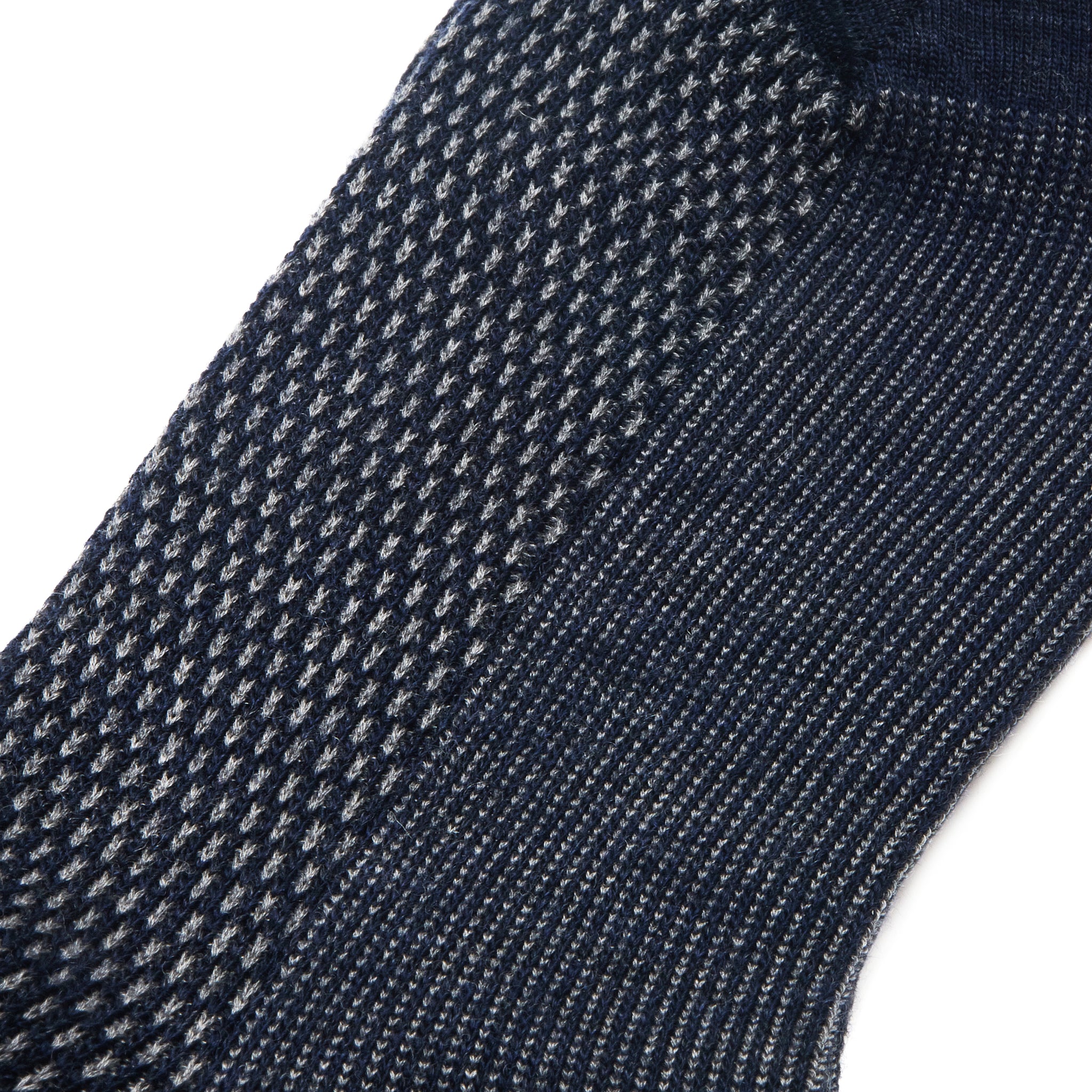 Nuit & Gris clair - Caviar - Super-solide Laine & Coton