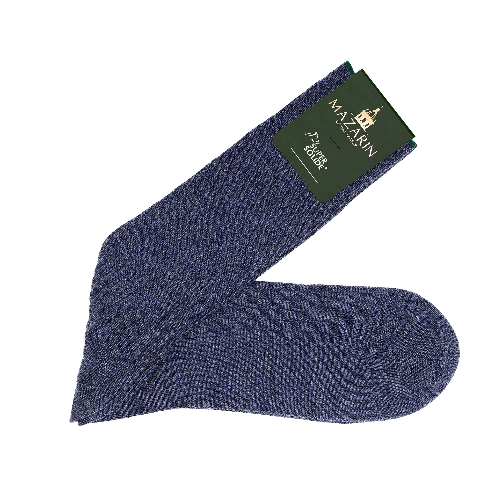 Stahlblau - Super-Solid Wolle