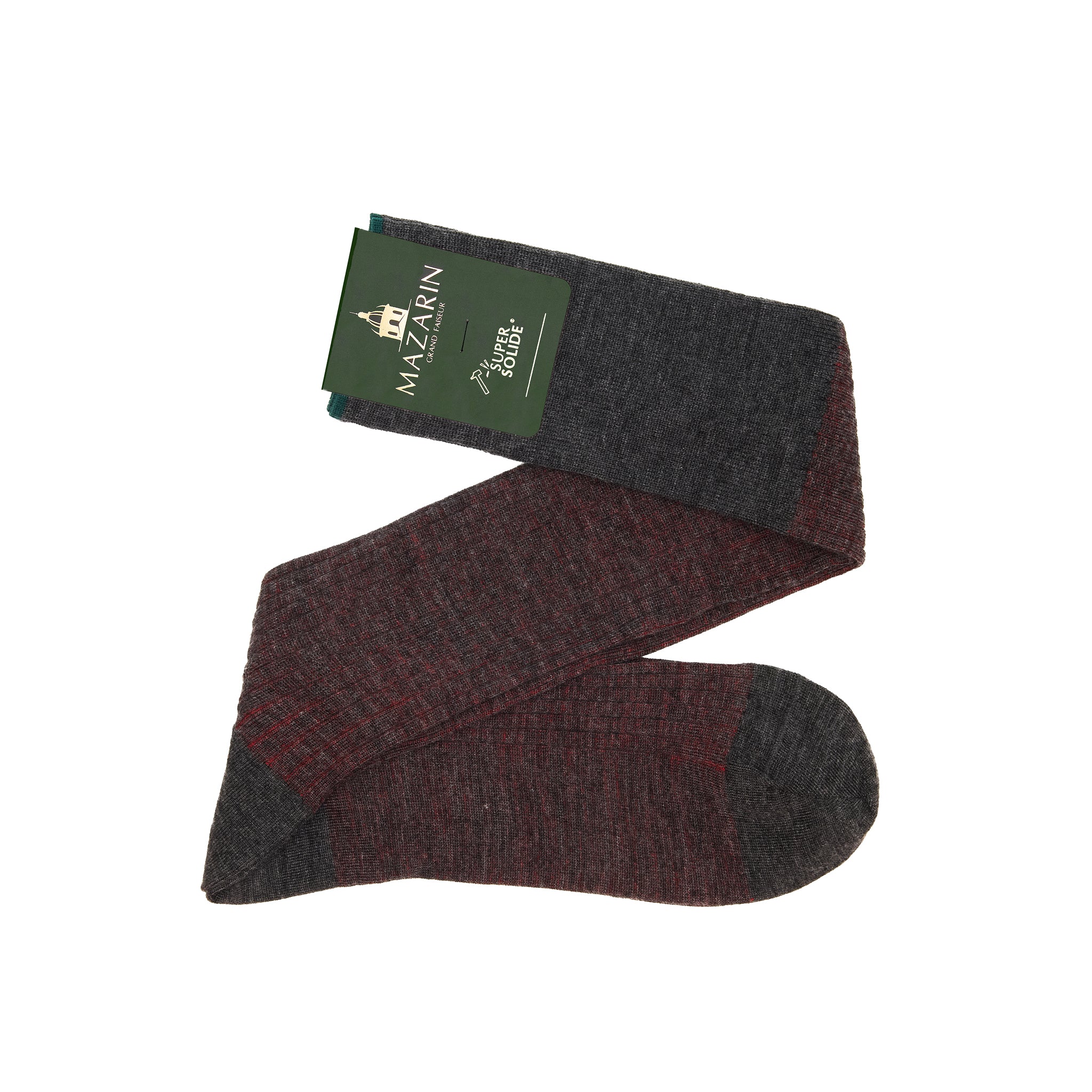 Gris & Rouge - Super-solide Laine