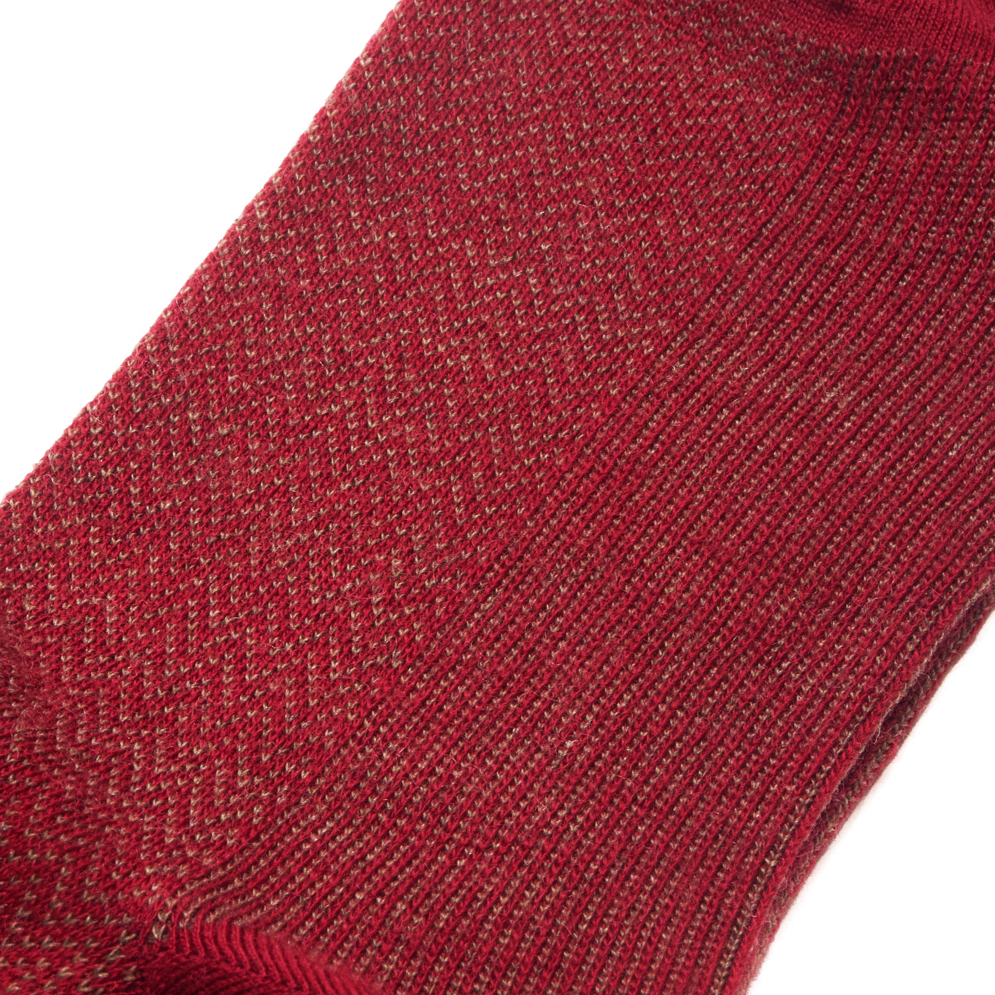 Rouge grenat & Taupe - Chevrons - Super-solide Laine - Mazarin X Scavini