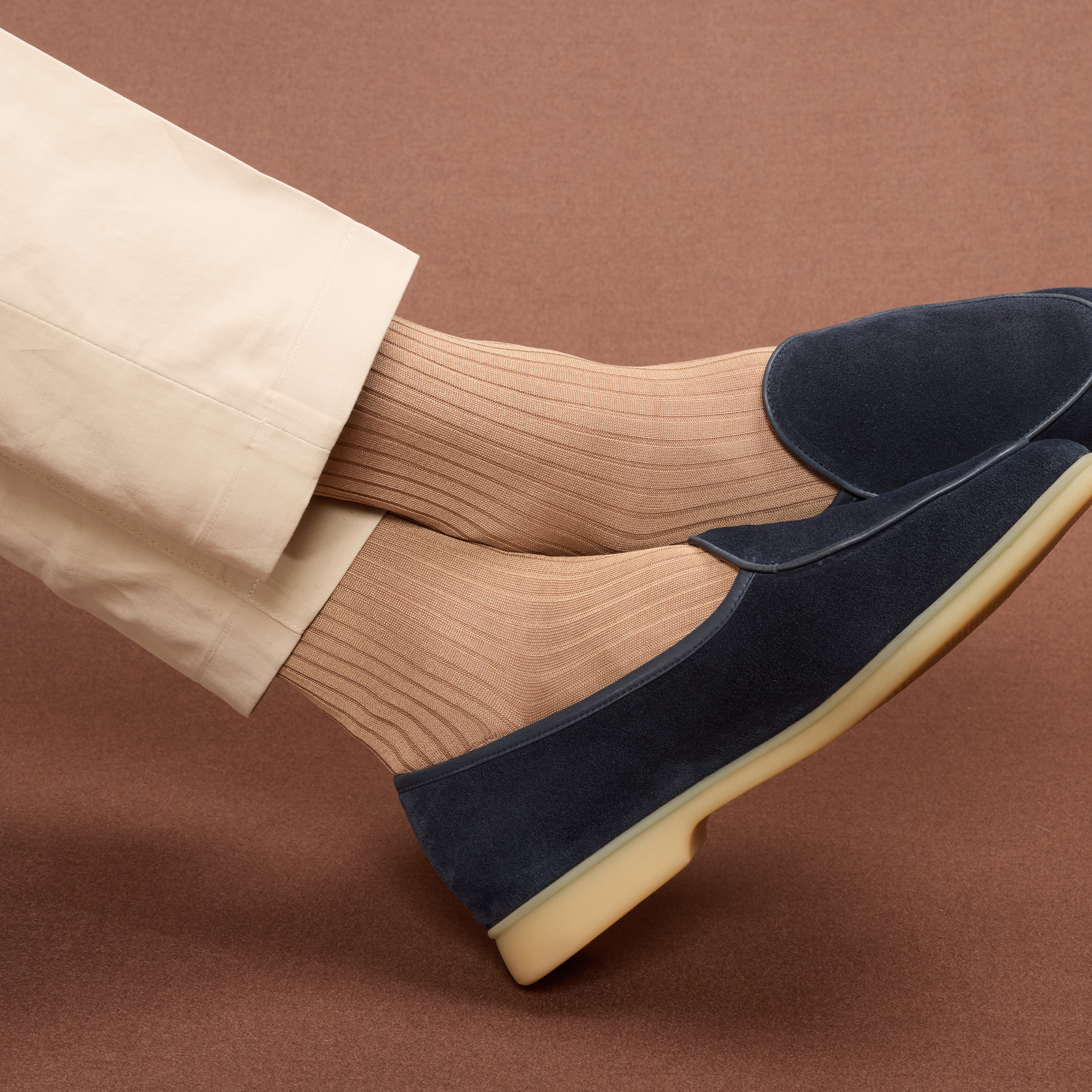 Sandbeige – Fil d’Écosse Baumwolle