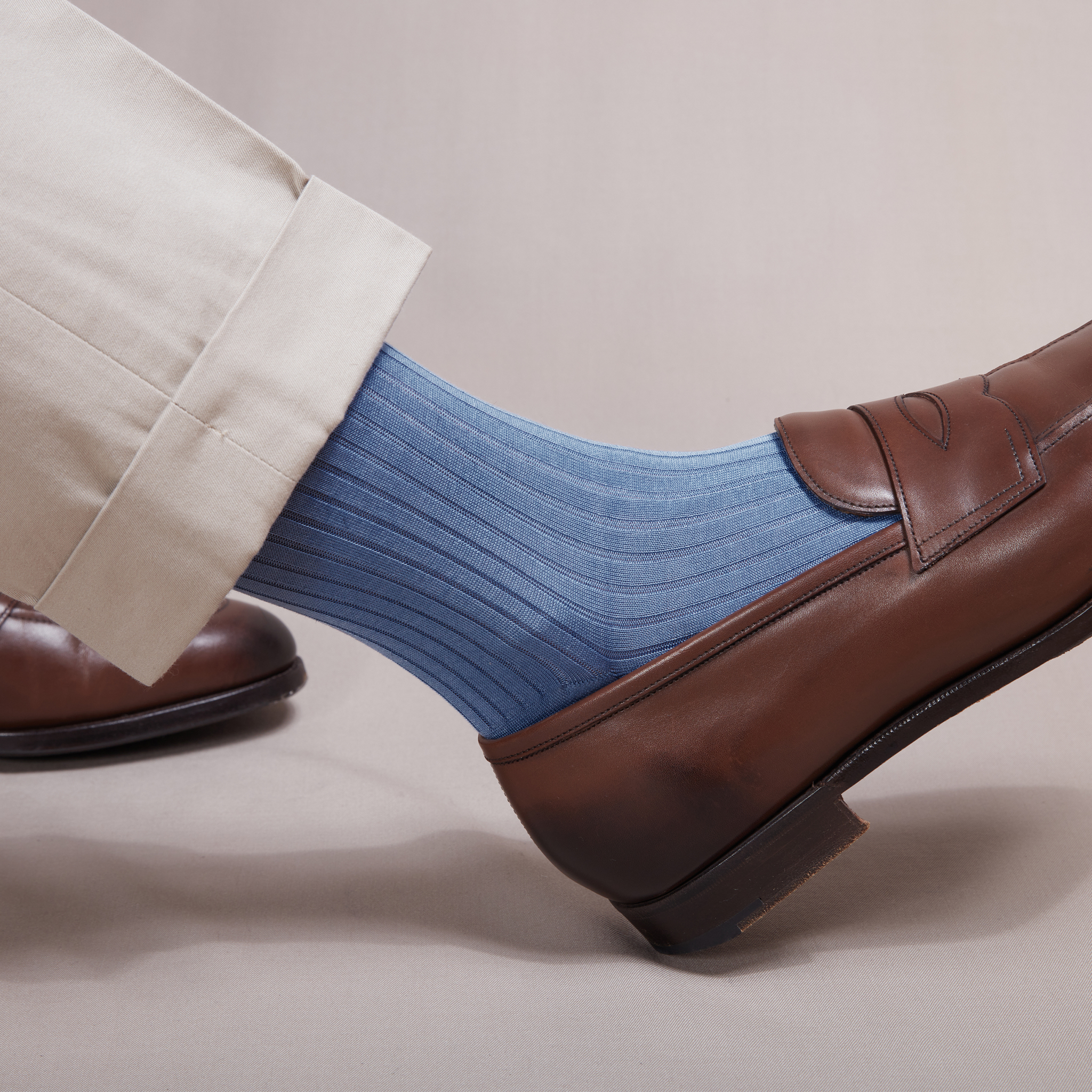 Sky blue - Cotton lisle