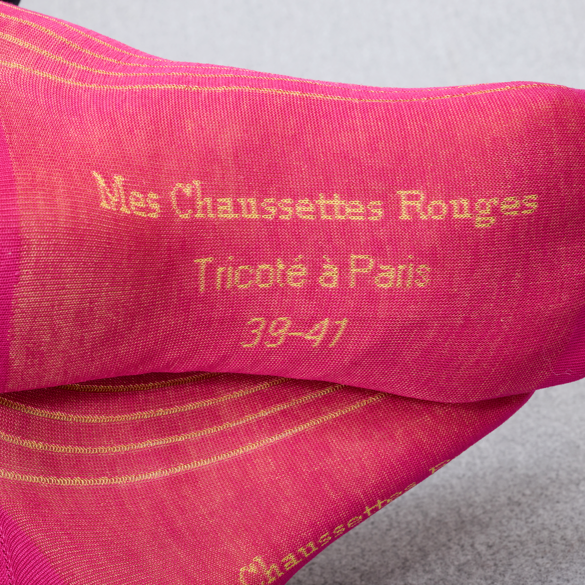 Knee-high | Fuchsia & Yellow - Cotton Lisle