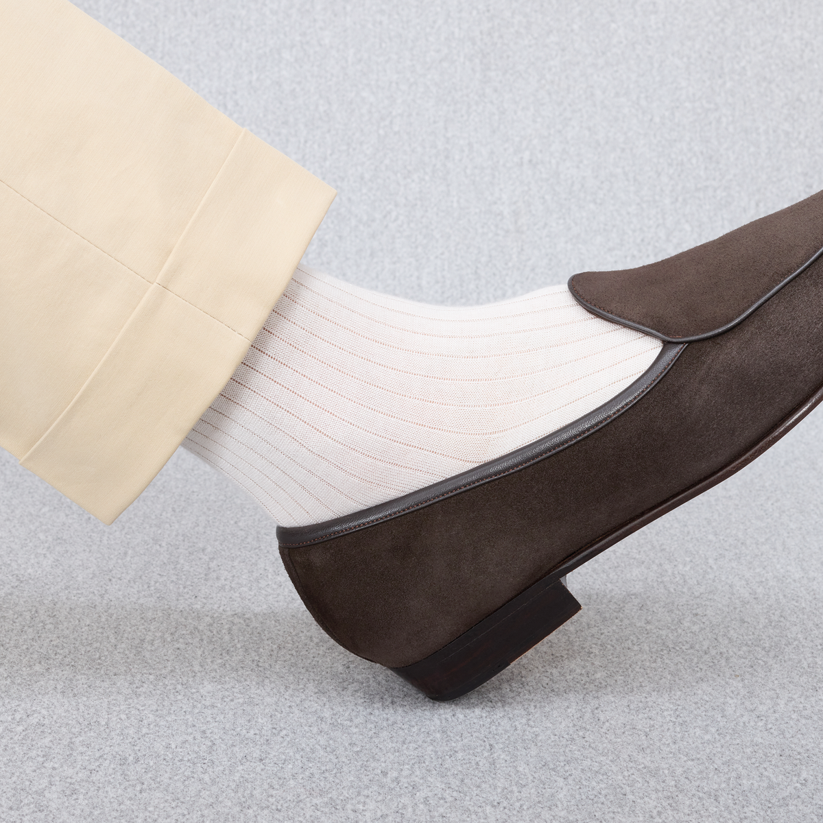 Calcetines altos | Marfil - Cachemira y Seda