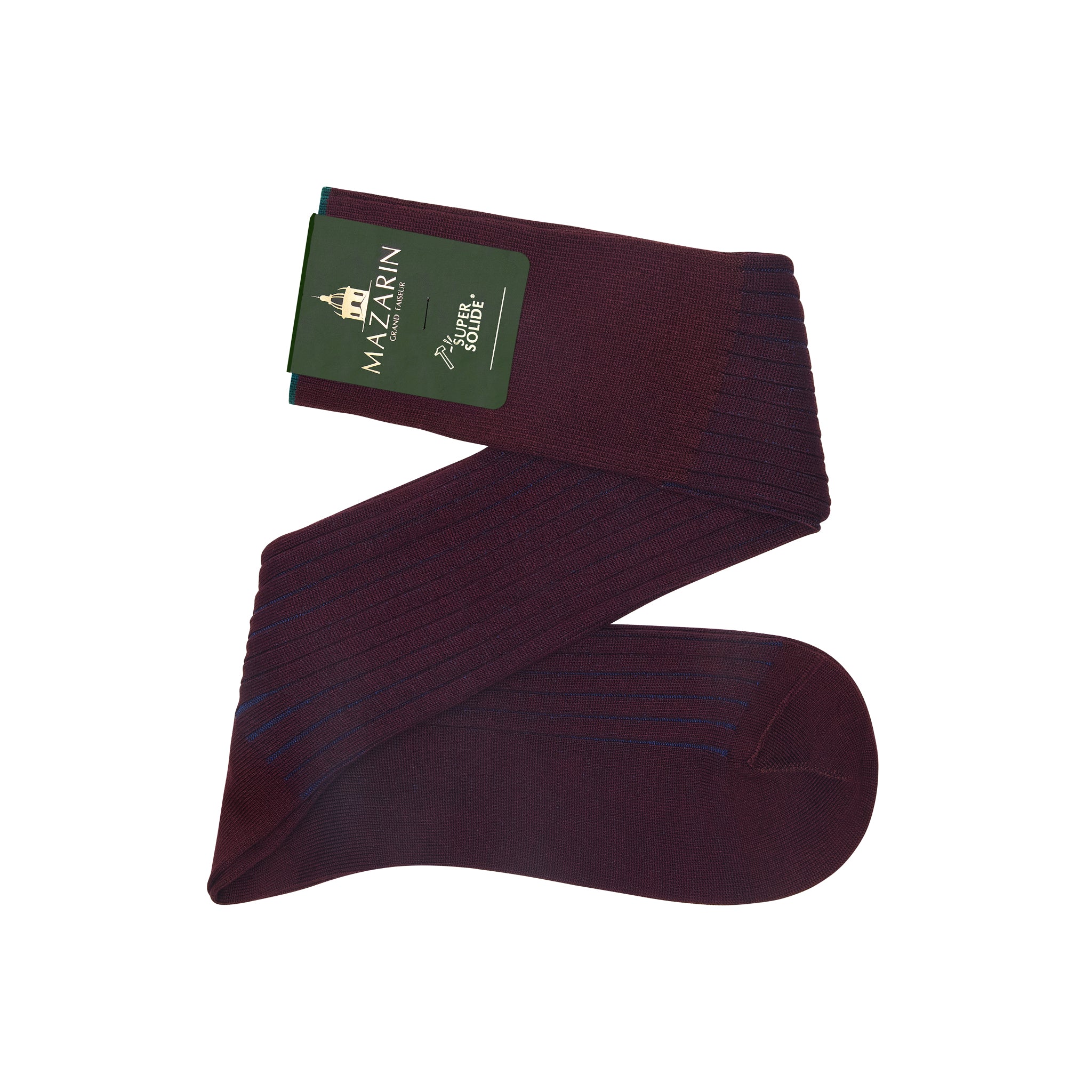 Bordeaux & Blau - Super-Solid Fil d'Écosse Baumwolle