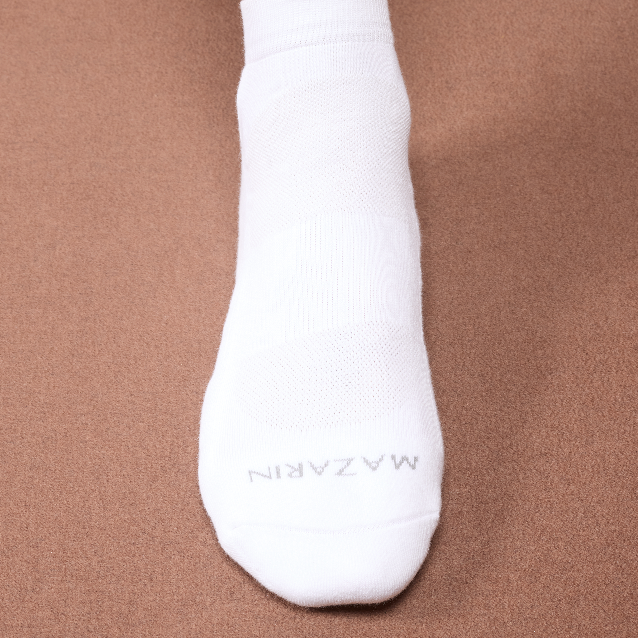 Weiß – Sport-Knöchelsocken – Baumwolle