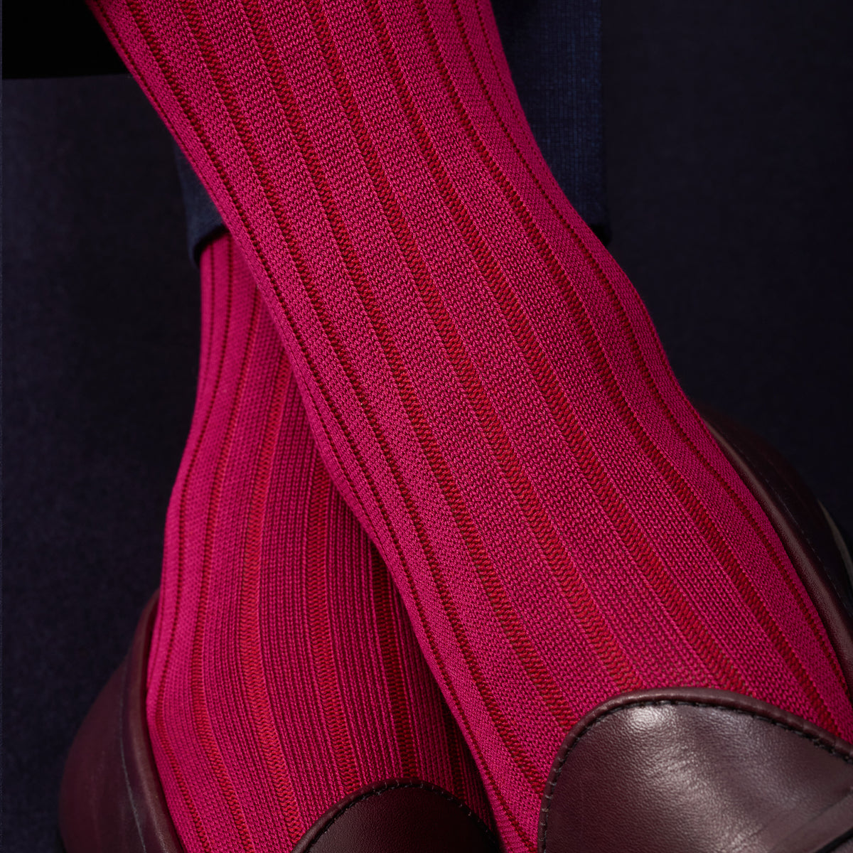 Knee-high | Fuchsia - Super-strong Cotton Lisle