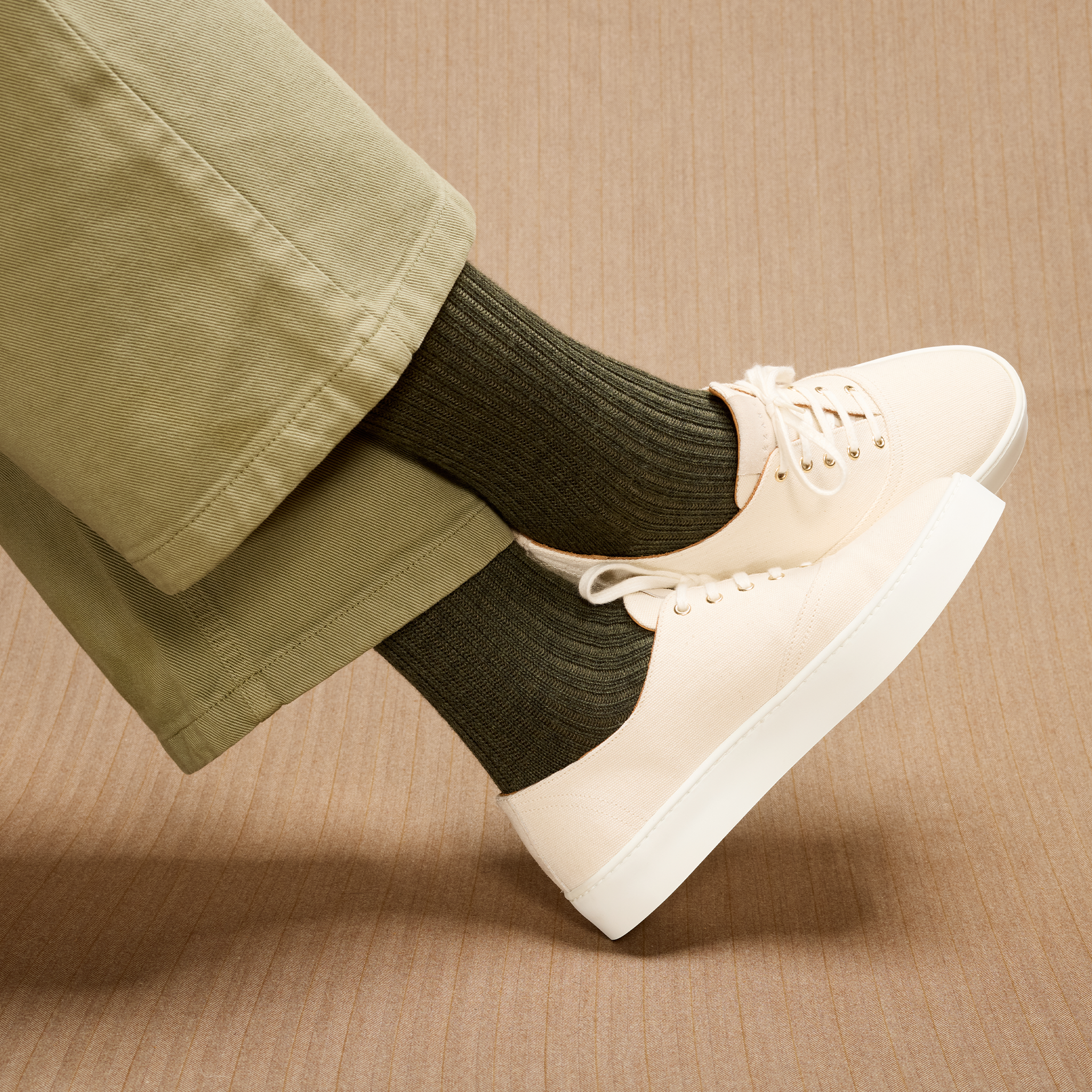 Khaki - Bison-Serie - Wolle