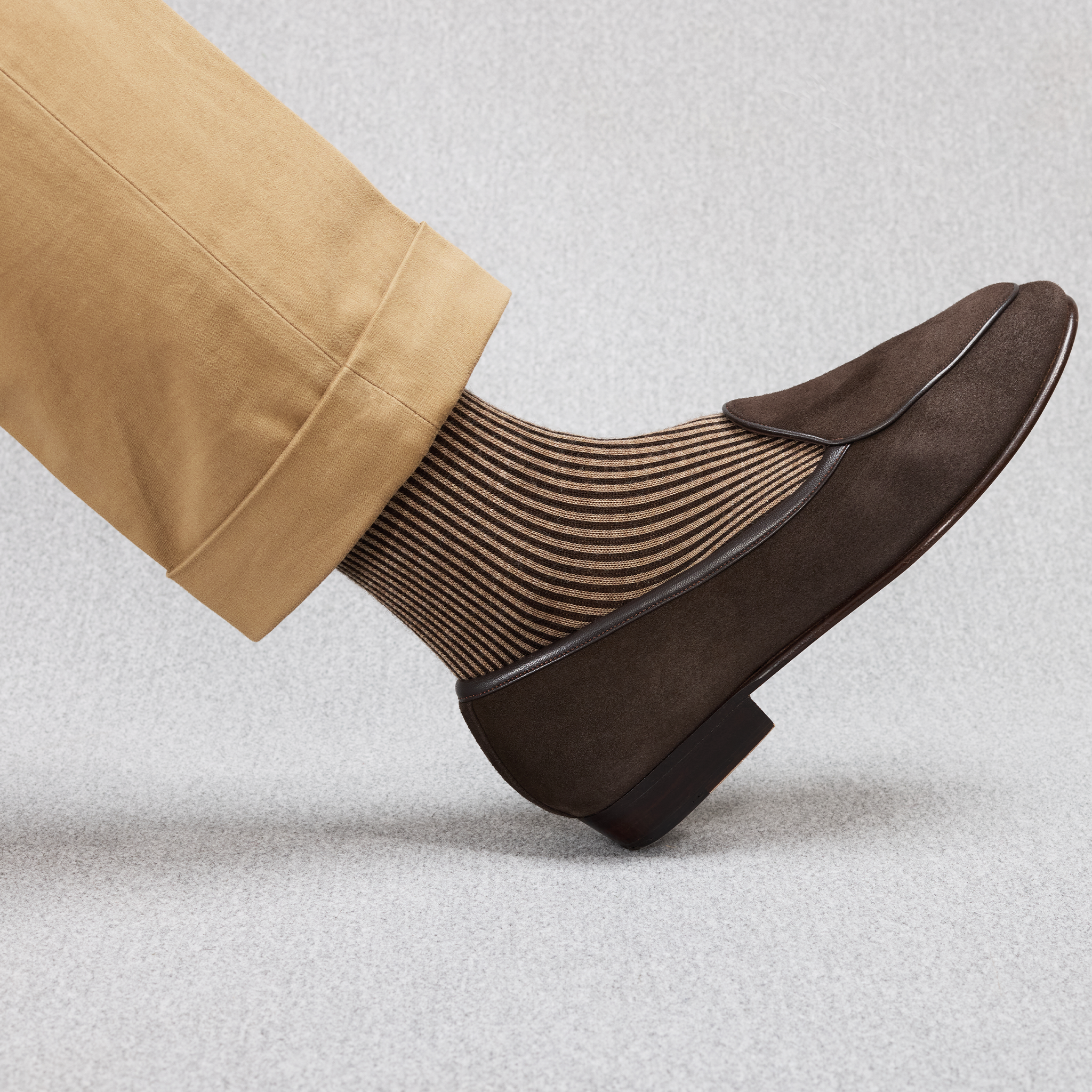 Marron & Beige - Transat - Super-solide Laine