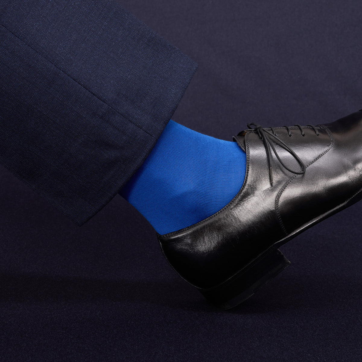 Chaussettes | Bleu azur - Coton Sea Island