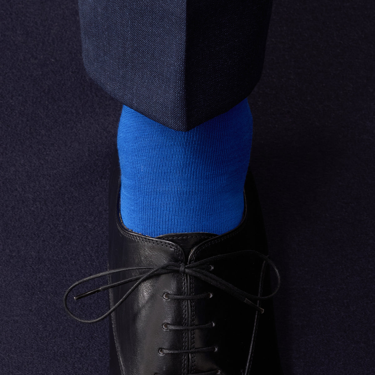 Chaussettes | Bleu azur - Coton Sea Island