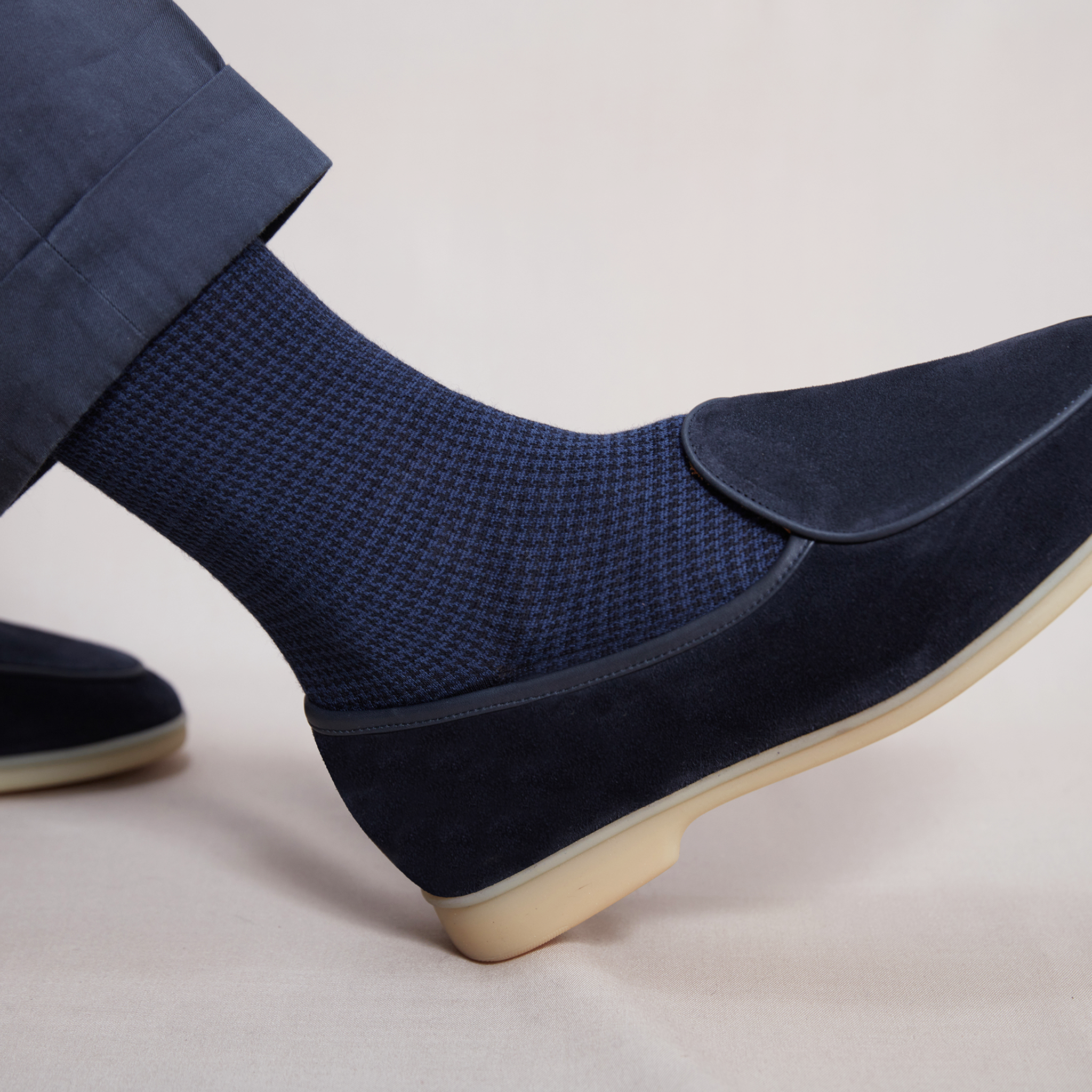 Marine & Roi - Pied-de-poule - Laine