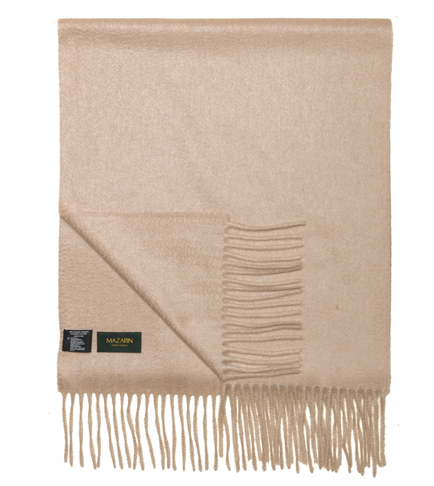 Schal 100% Kaschmir - Hellbeige