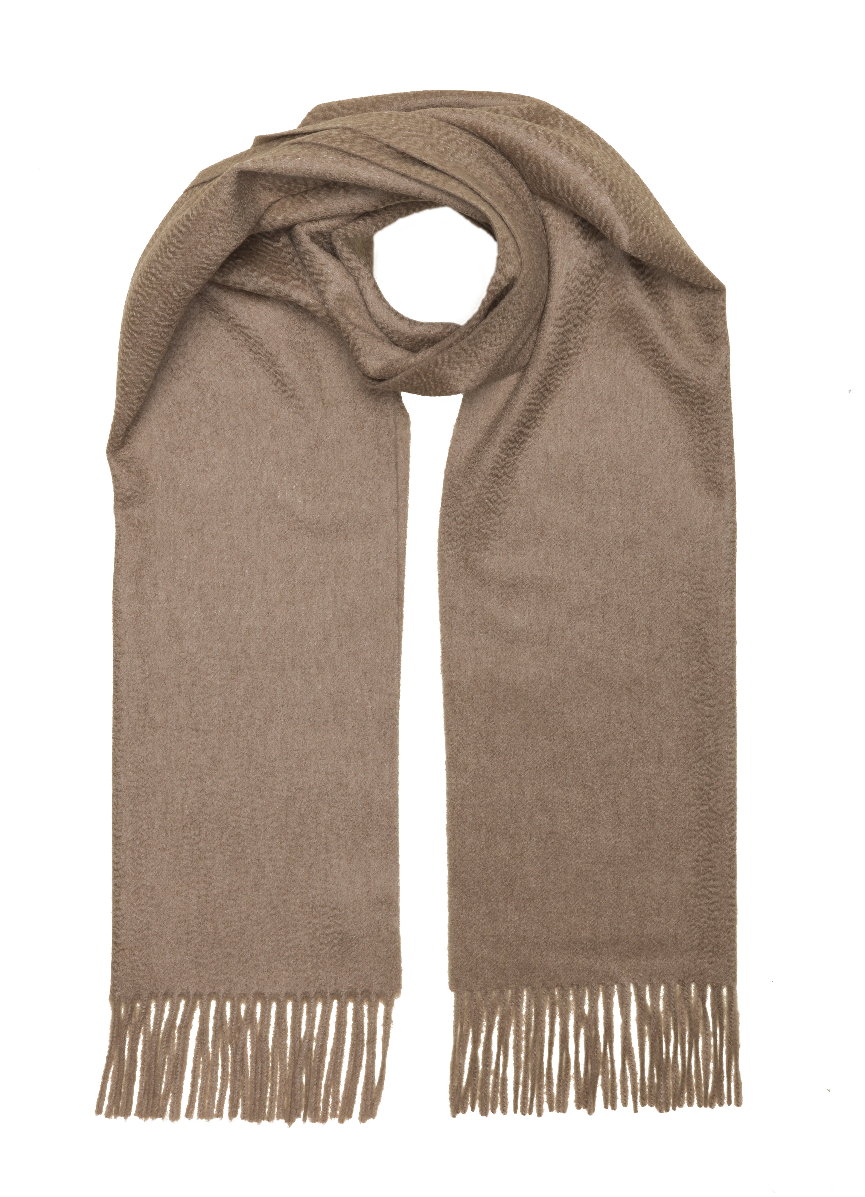 Écharpe 100% Cachemire - Beige foncé