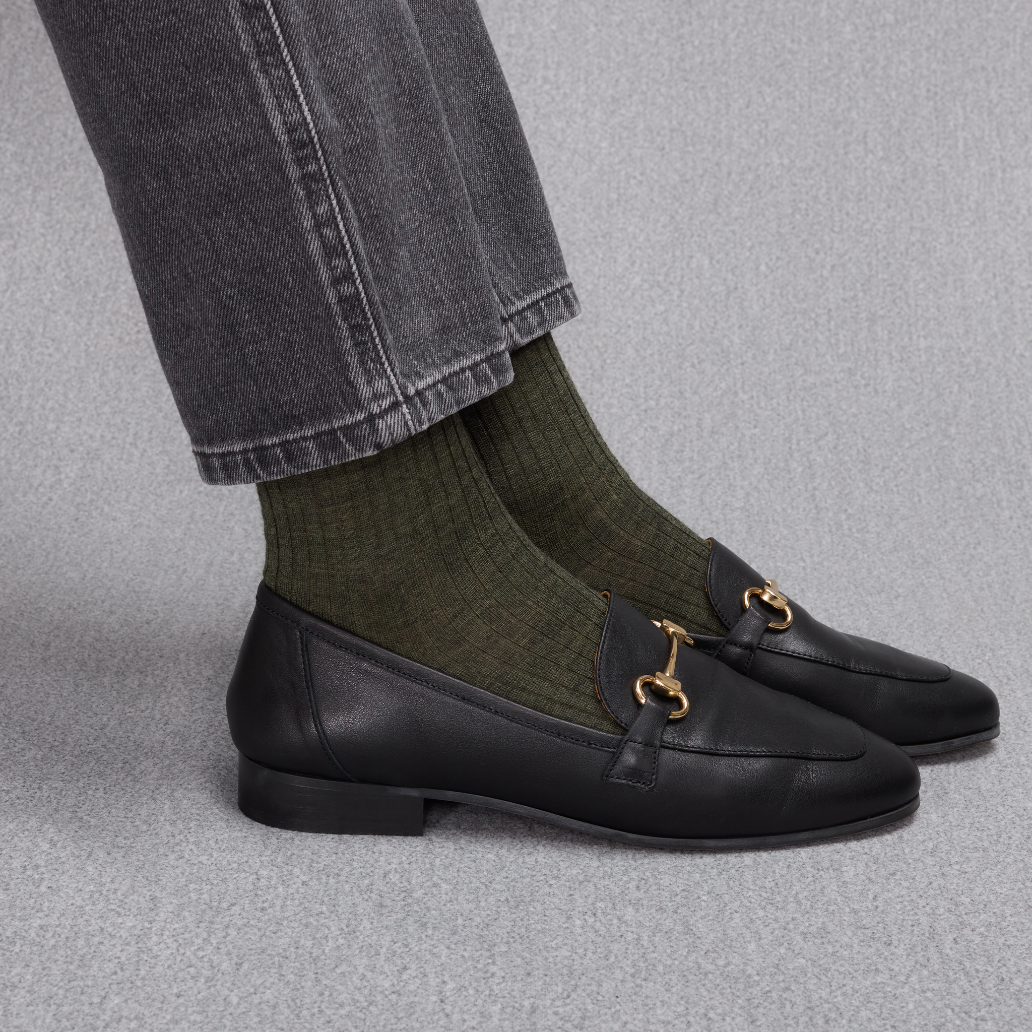 Vert kaki - Laine mérinos