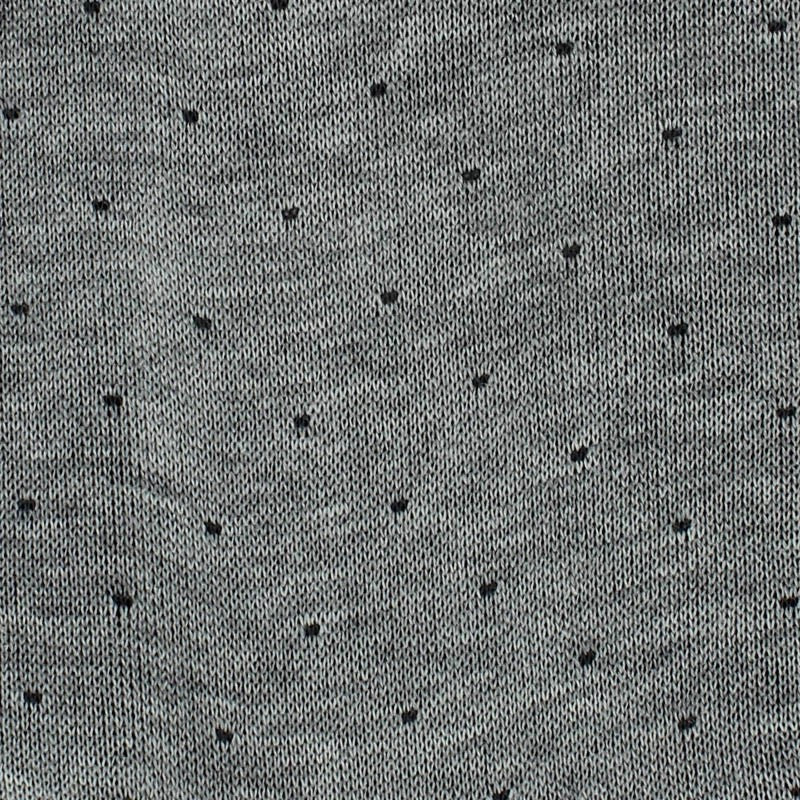 Grau Punkte Grau - Fil d'Écosse Baumwolle