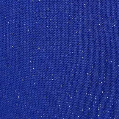 Bleu roi lurex doré - Coton