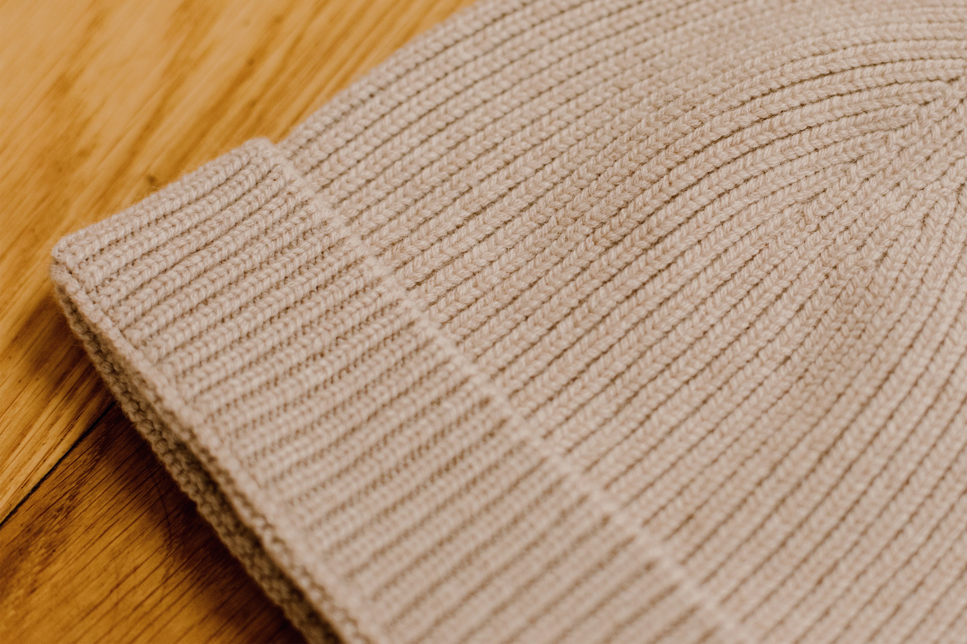 Beige -  Bonnet - 100% Cachemire