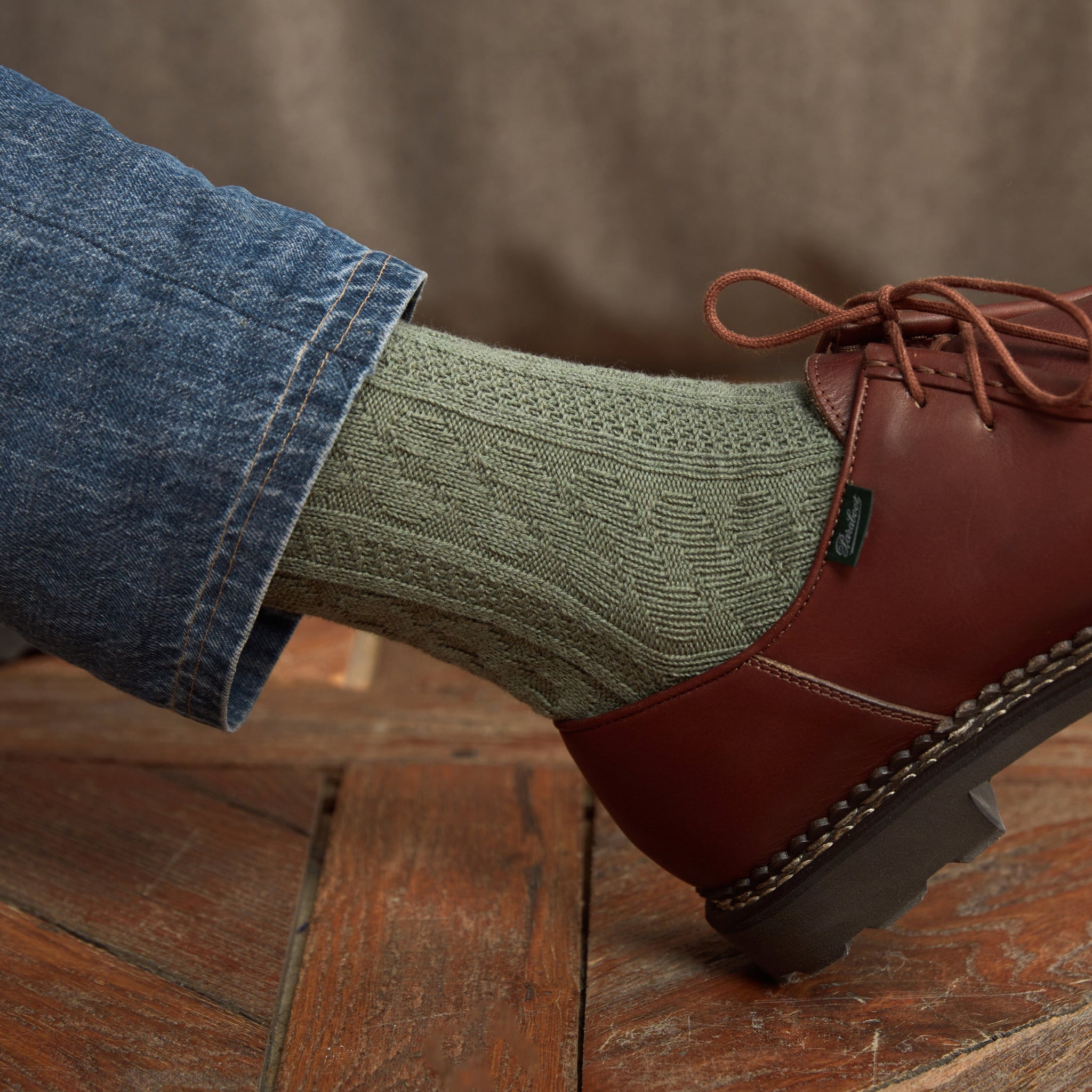 Vert & Beige - Torsades - Coton