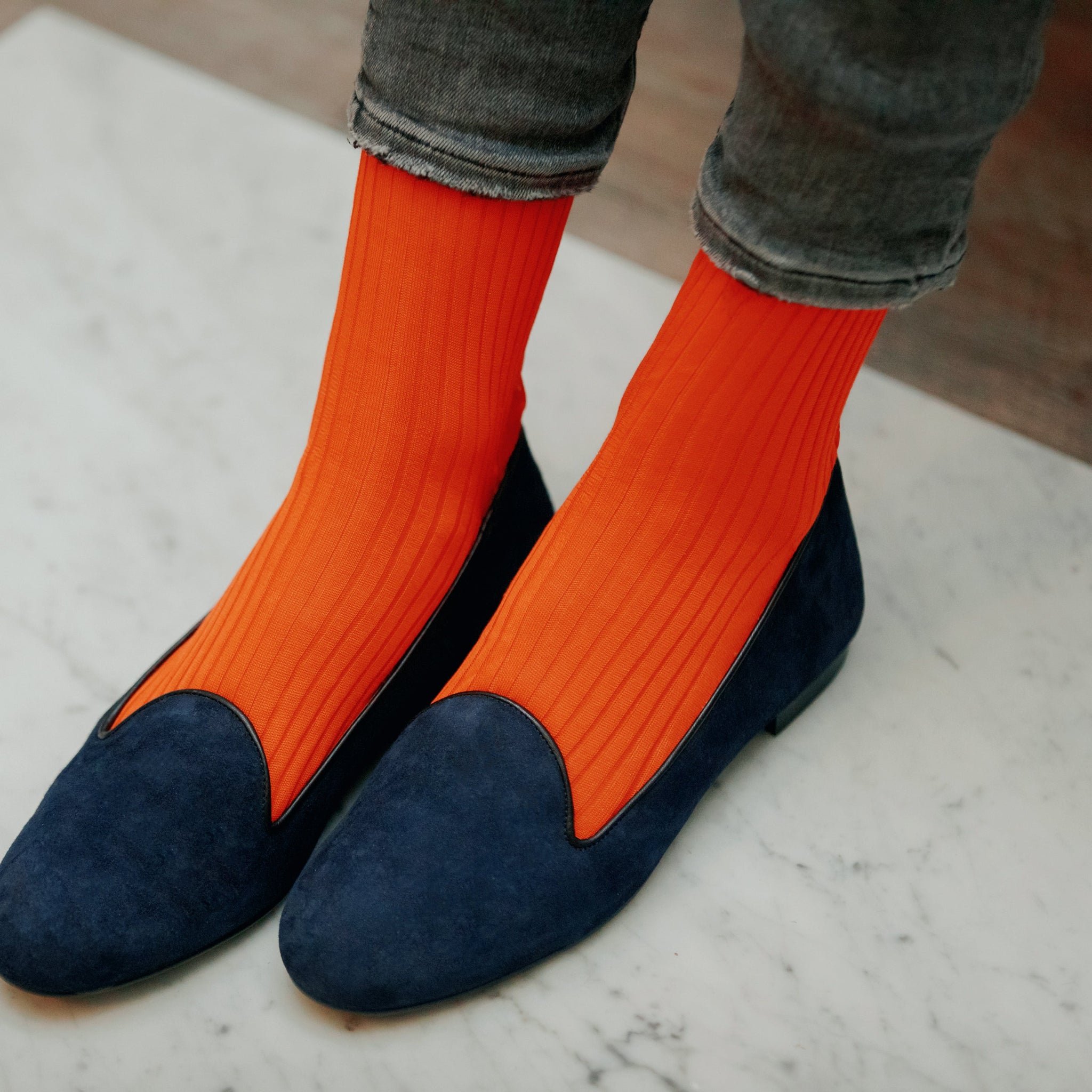 Orange - Fil d'Écosse Baumwolle