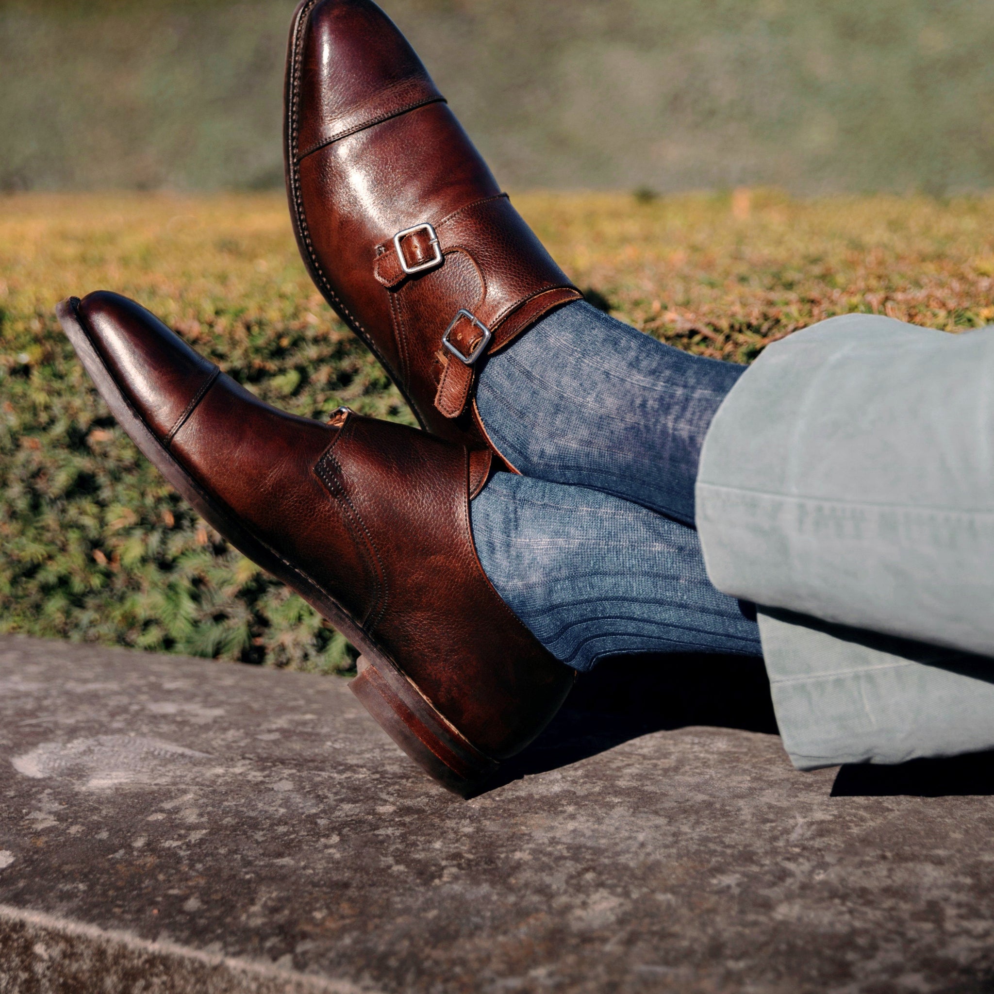 Blau denim - Leinen