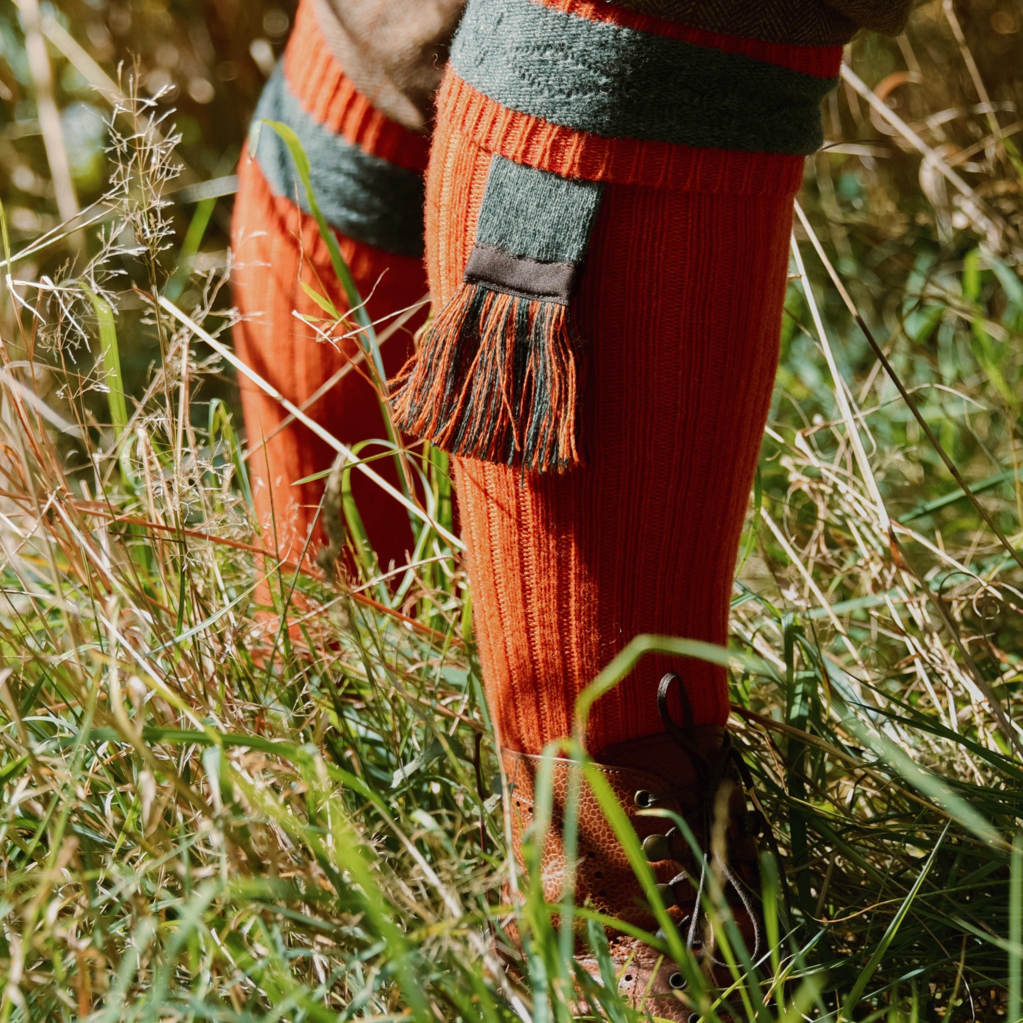 Orange & Grün - Wolle